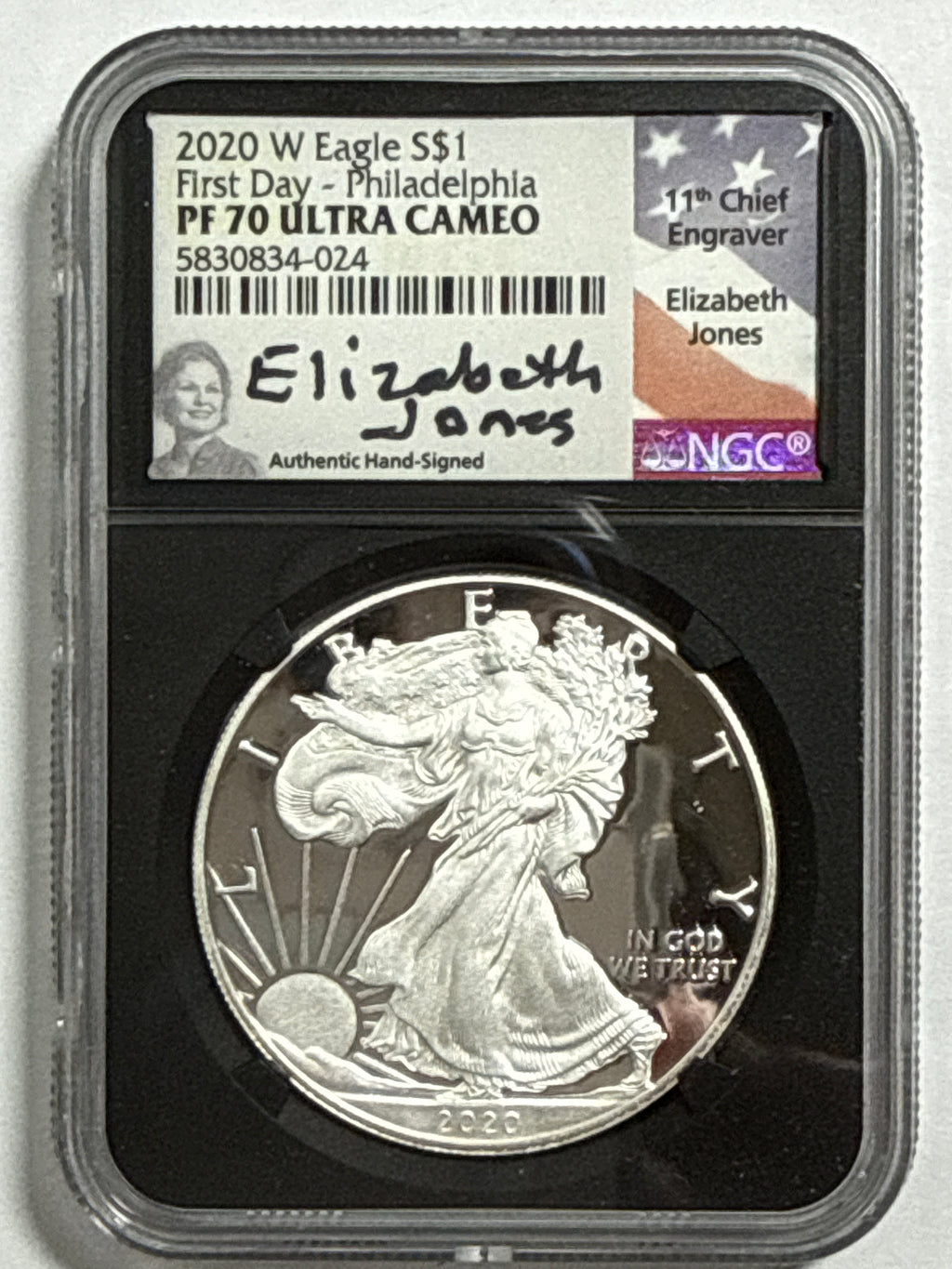 2020-W American Silver Eagle 9 Piece Set NGC PF70 UCAM First Day - Denver/Philadelphia/Washington Mercanti/Moy/Jones