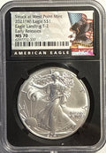 2021-W American Silver Eagle $1 Eagle Landing T-2 NGC ER MS70 Black Core