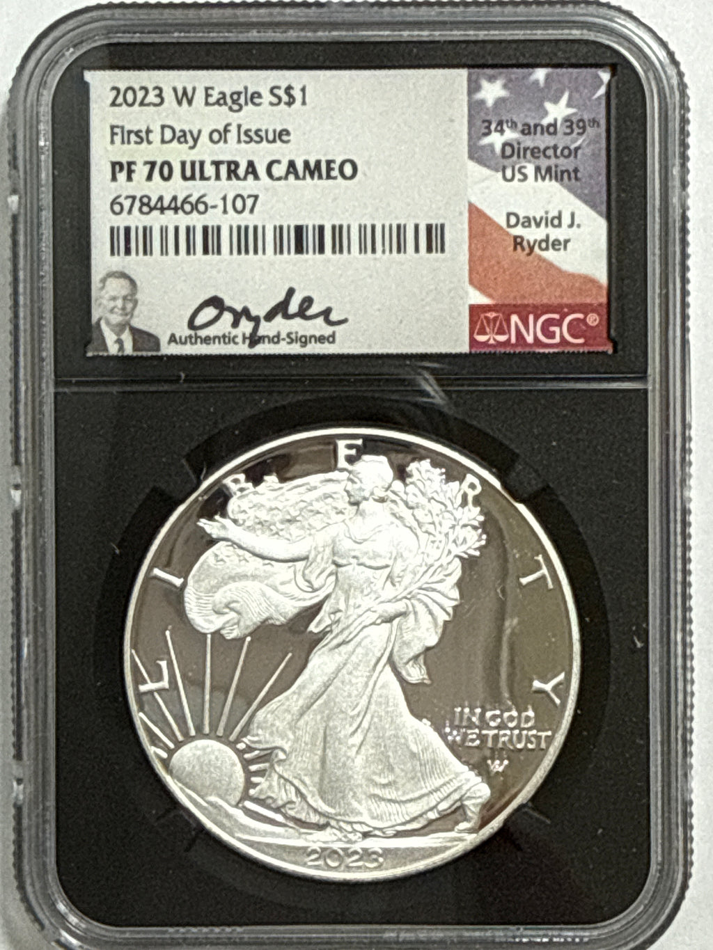 2023-W American Silver Eagle 5-Coin Box Set NGC/PCGS FDOI PF70 UCAM/PR70 DCAM Mercant/Gaudioso/Jones/Ryder/Damstra