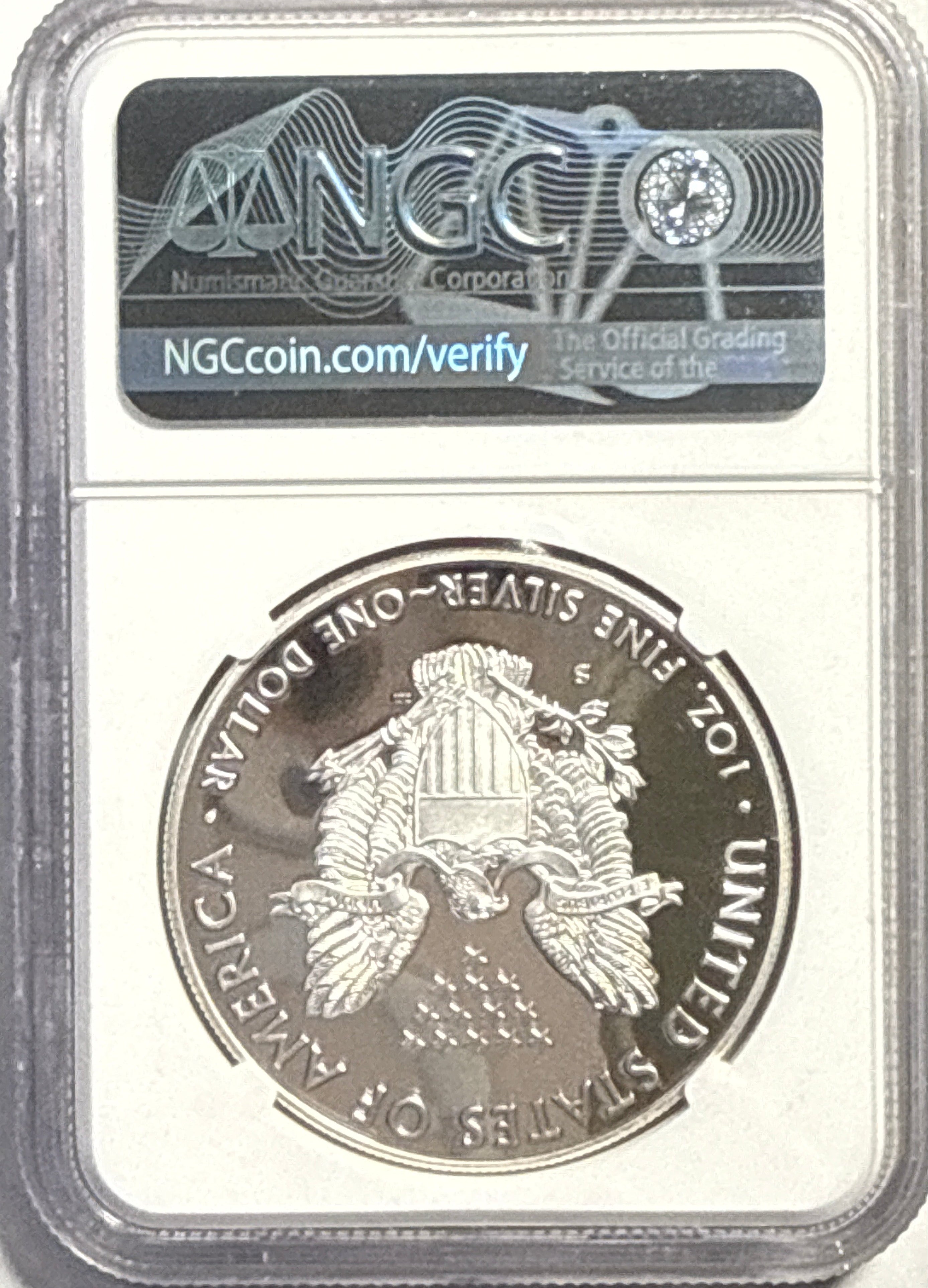 2019-S American Silver Eagle $1 NGC FDI PF70 UCAM Mike Castle Hand-Signed