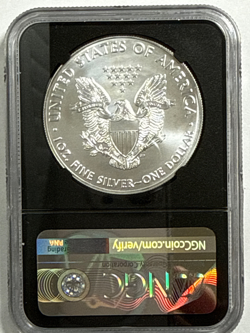 2021 American Silver Heraldic Eagle 2 Peice Set T-1 Last Day of Production MS70 Mercanti/Ryder Hand Signed