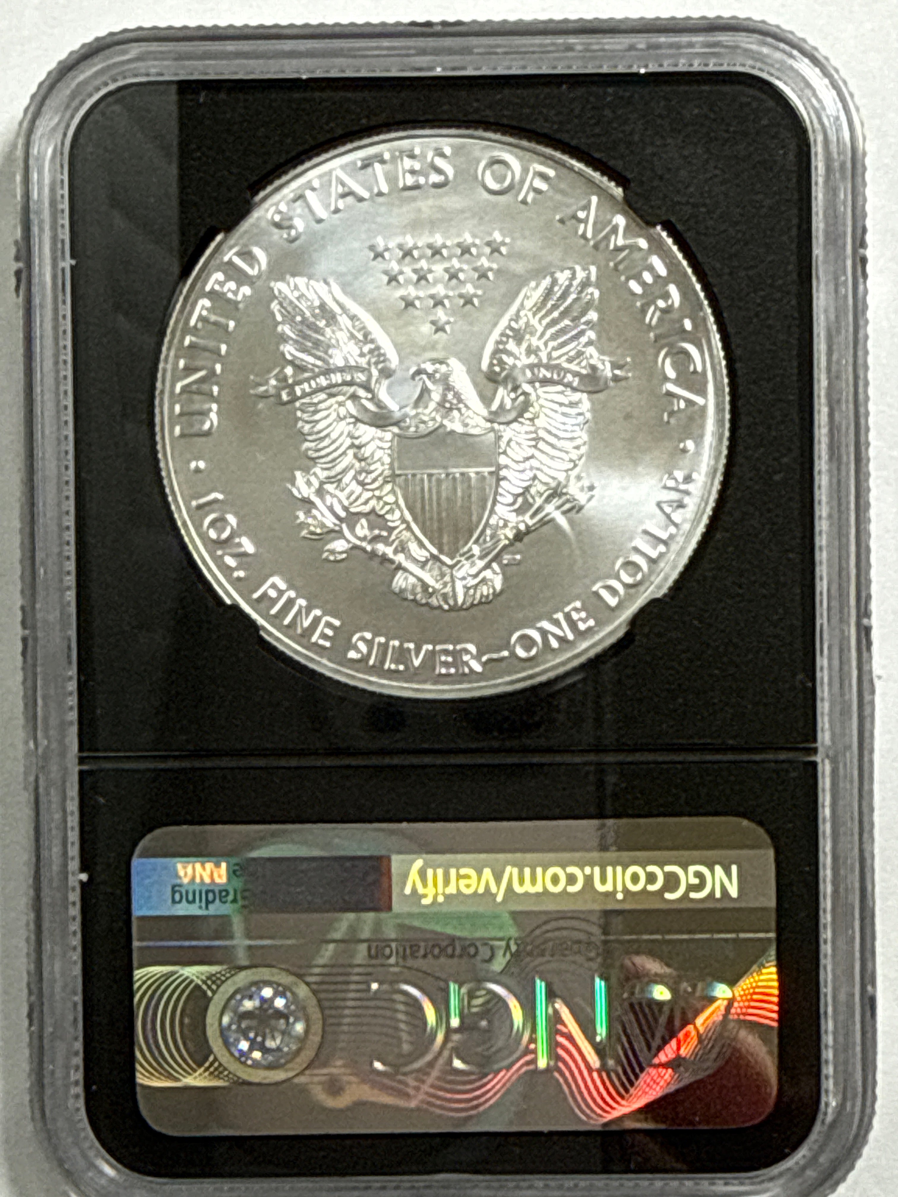 2021 American Silver Heraldic Eagle 2 Peice Set T-1 Last Day of Production MS70 Mercanti/Ryder Hand Signed