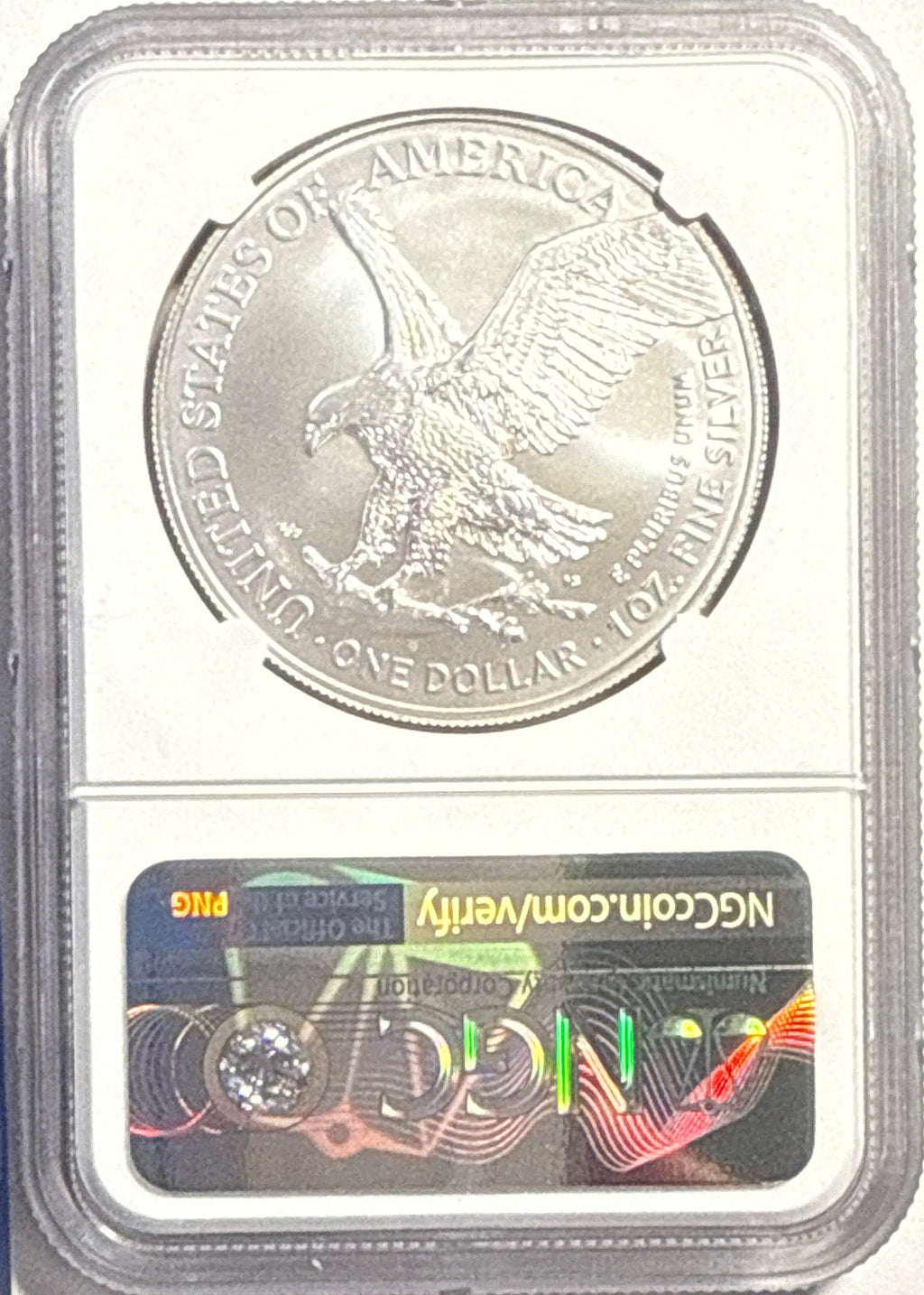 2022 American Silver Eagle $1 NGC FDI MS70 Michael Gaudioso Hand-Signed.