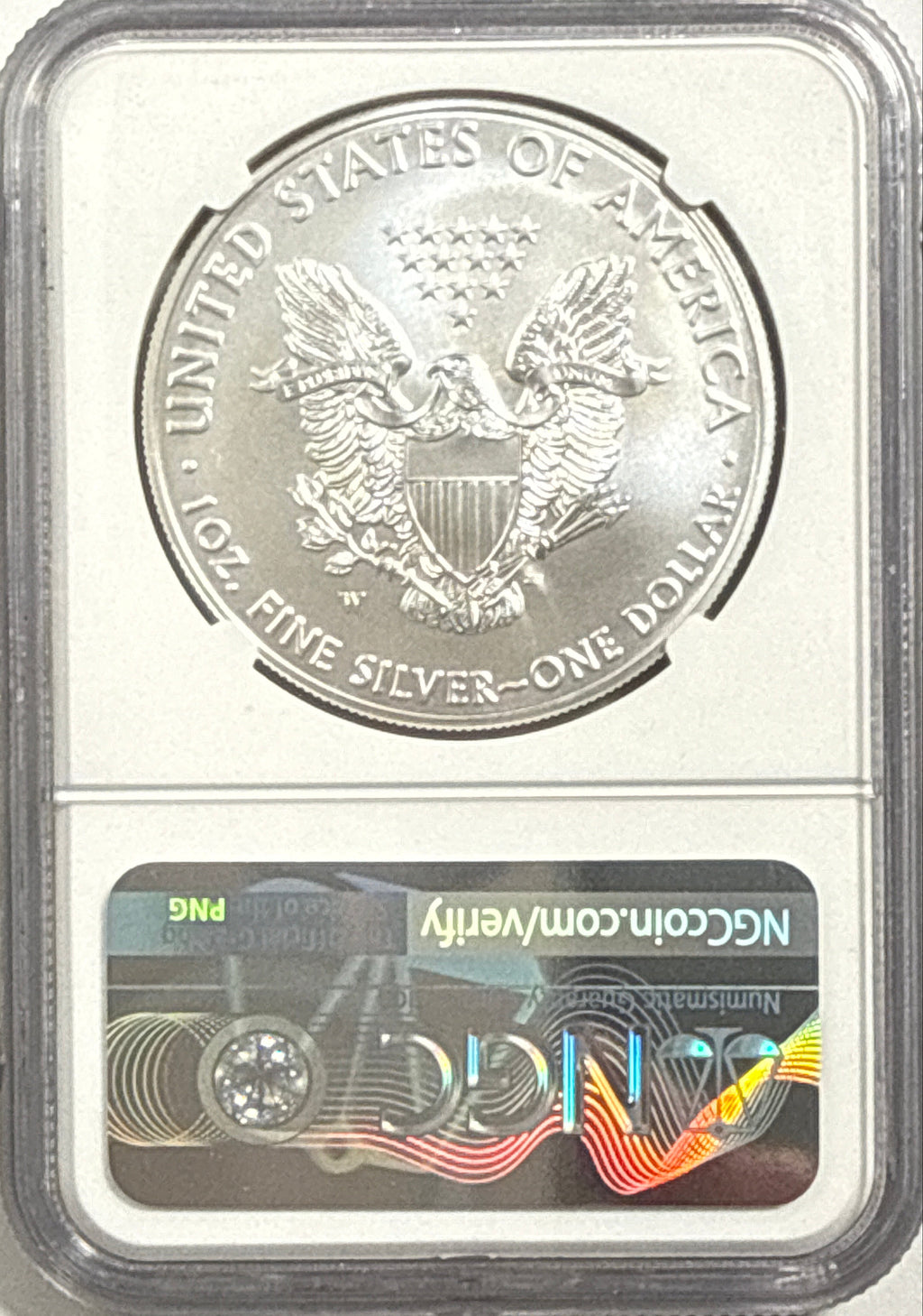 2019-W Burnished American Siver Eagle $1 NGC ER MS70 Star Label
