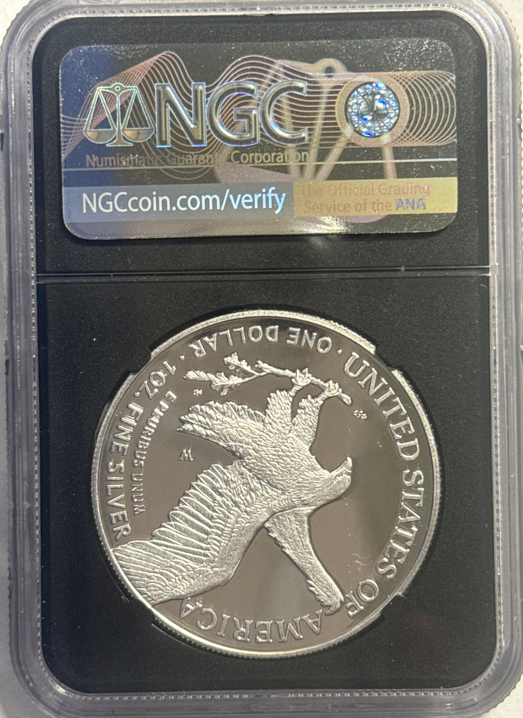 2022-W American Silver Eagle $1 NGC Congratualions Set FDI PF70 UCAM Michael Gaudioso Hand-Signed Black Core
