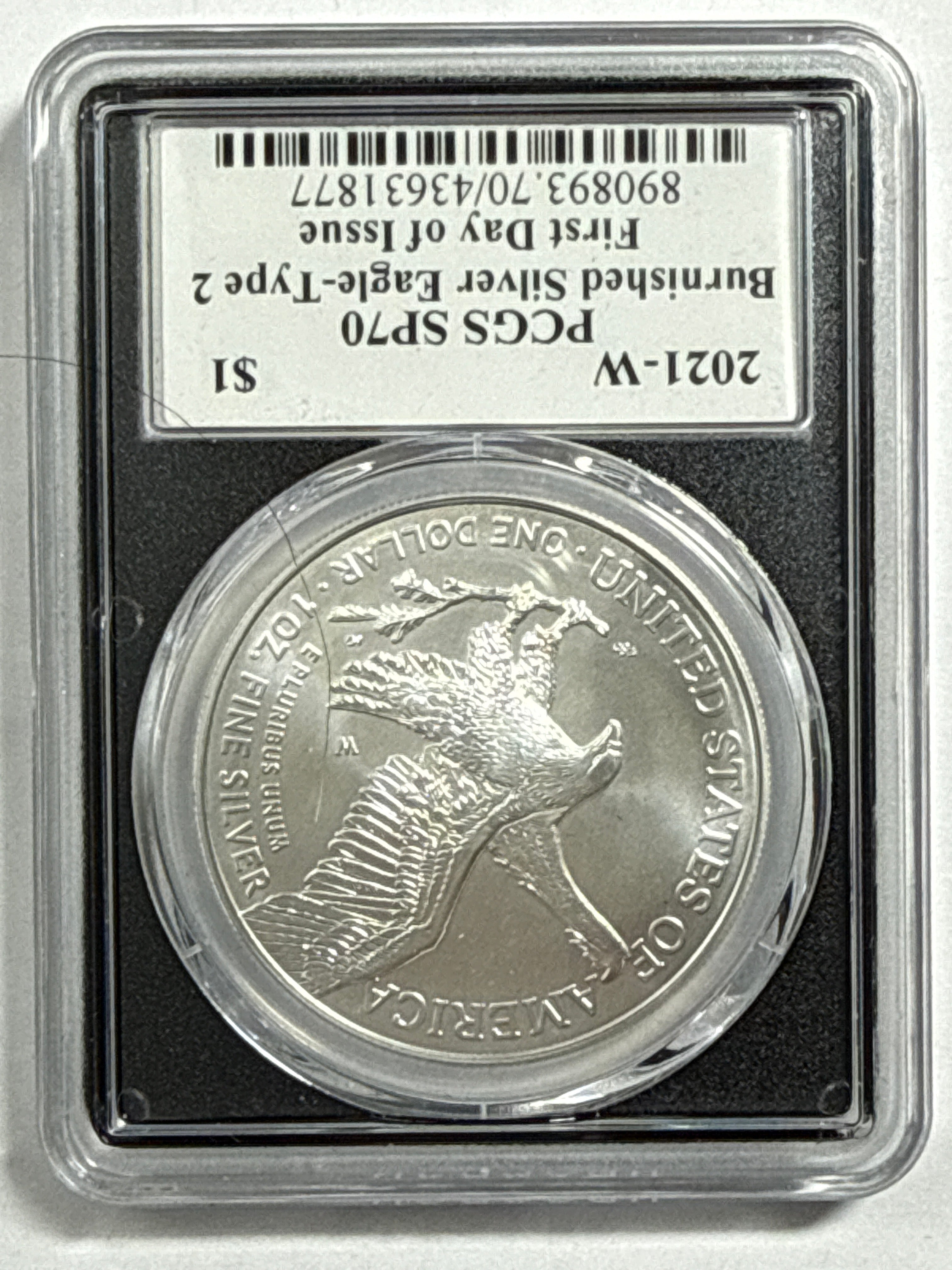 2021-W Burnished American Silver Eagle 3 Piece Set T-2 NGC MS70 FDOI FL Mercanti/Gaudioso/Damstra