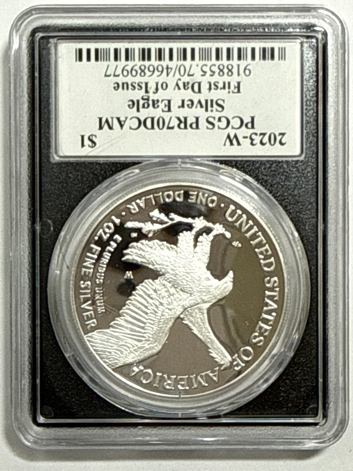 2023-W American Silver Eagle 5-Coin Box Set NGC/PCGS FDOI PF70 UCAM/PR70 DCAM Mercant/Gaudioso/Jones/Ryder/Damstra