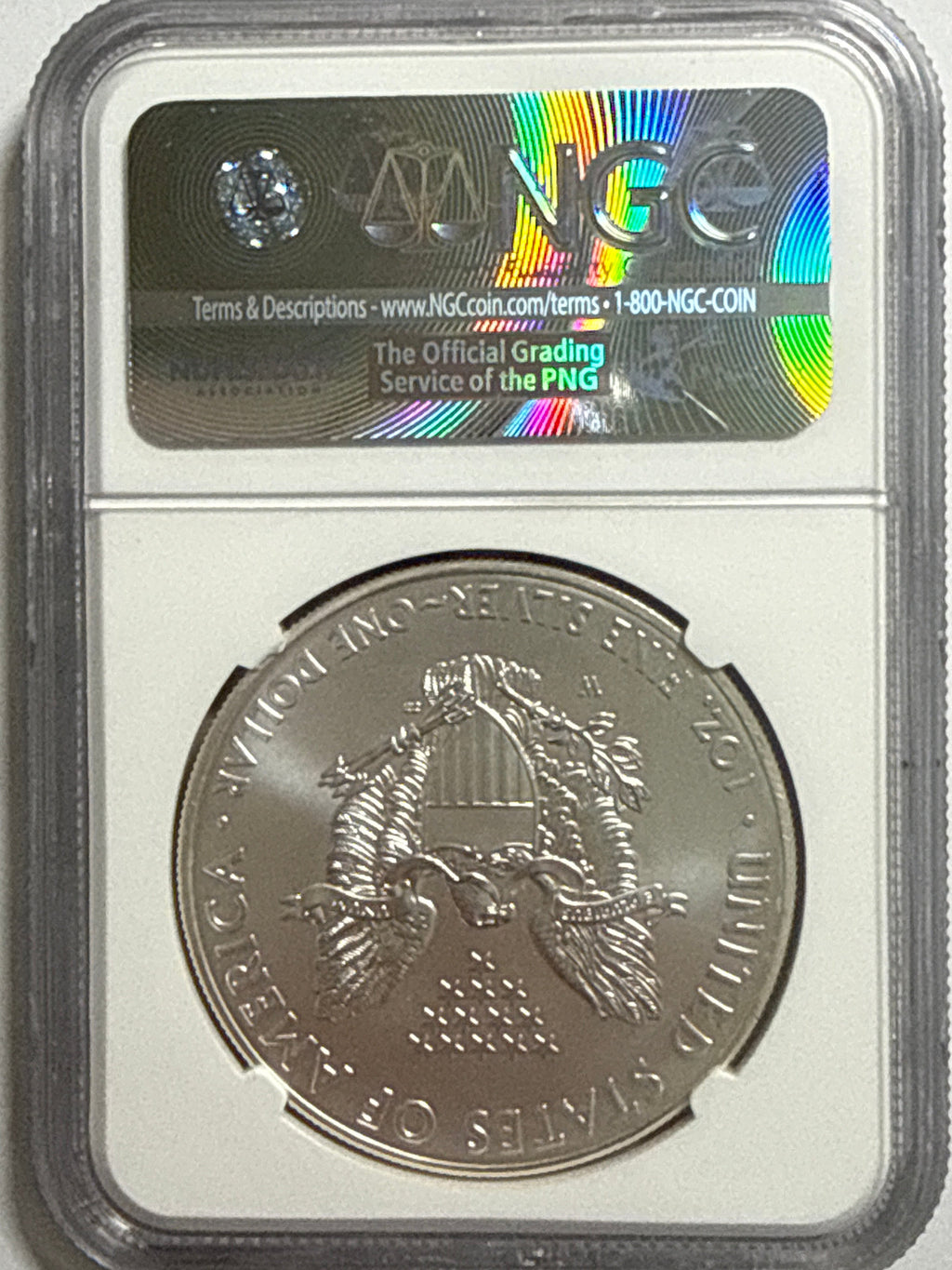 2013-W Burnished American Silver Eagle NGC MS70 Edmund C. Moy Hand Signed