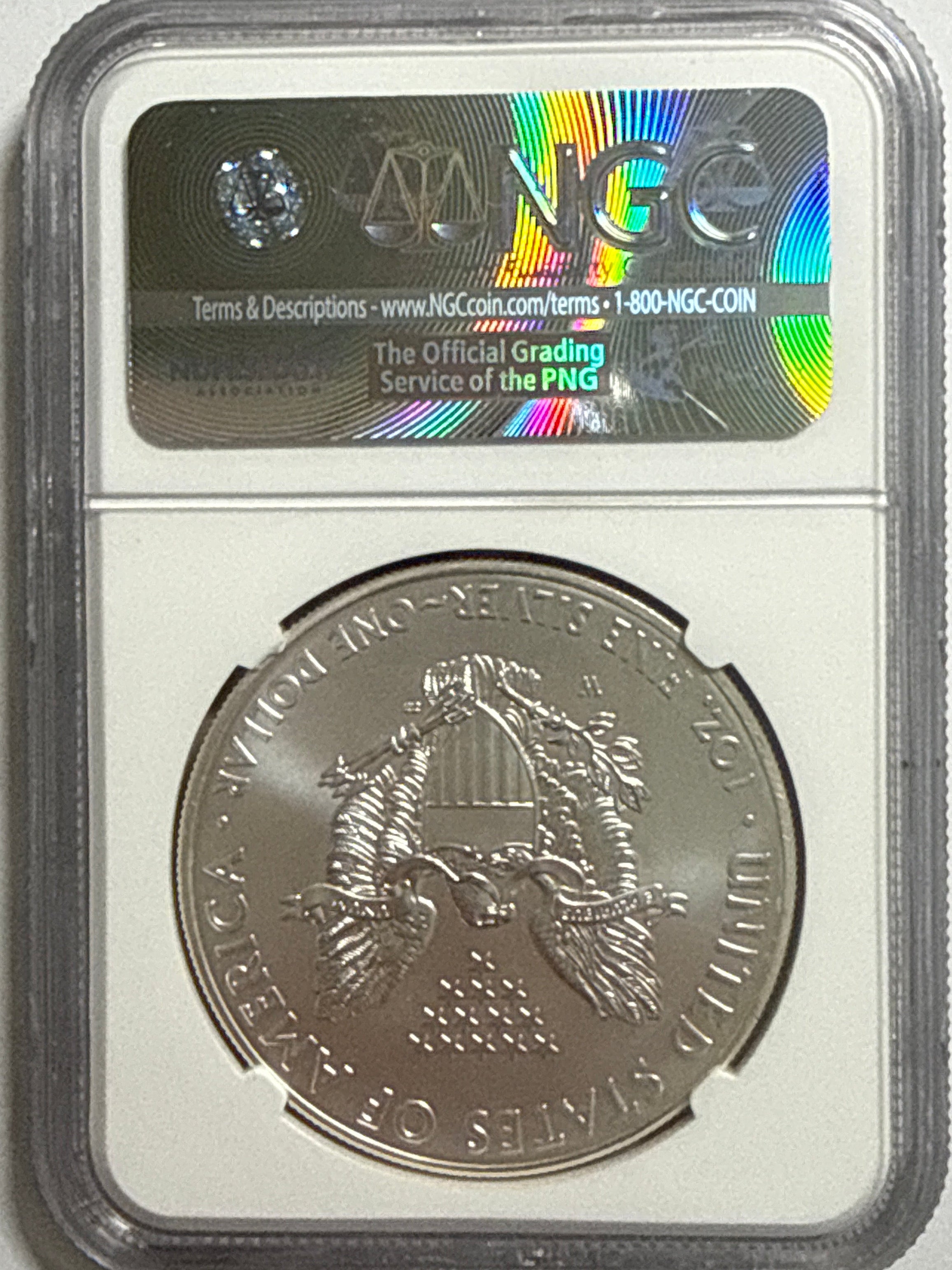 2013-W Burnished American Silver Eagle NGC MS70 Edmund C. Moy Hand Signed