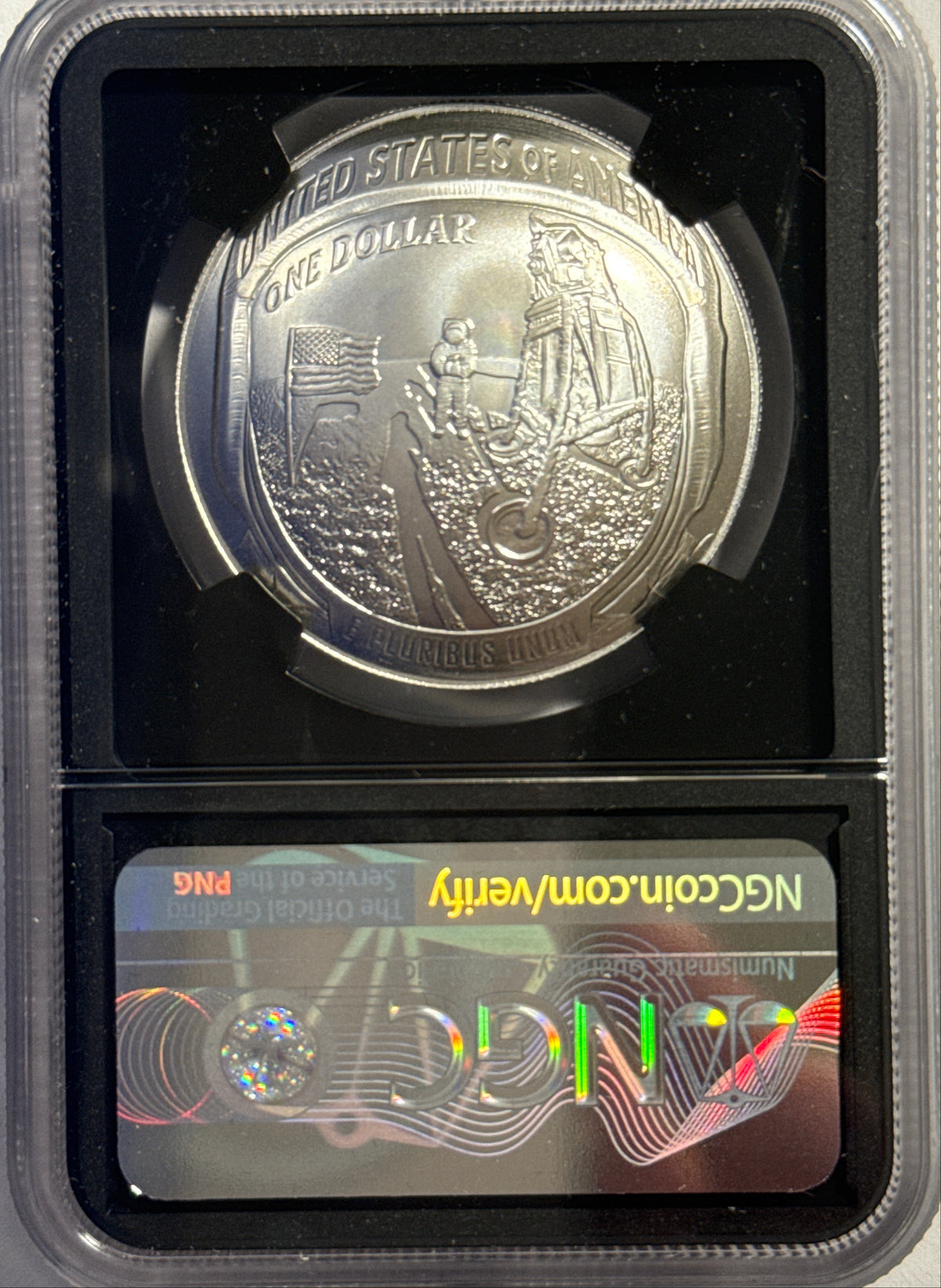 Vintage Vault: 2019 Apollo 11 Silver D/S/P 50C/$1 FDI MS70/PF70 UCAM NGC: Gold W $5 FDI MS70/PF70 UCAM NGC Charlie Duke Hand-Signed