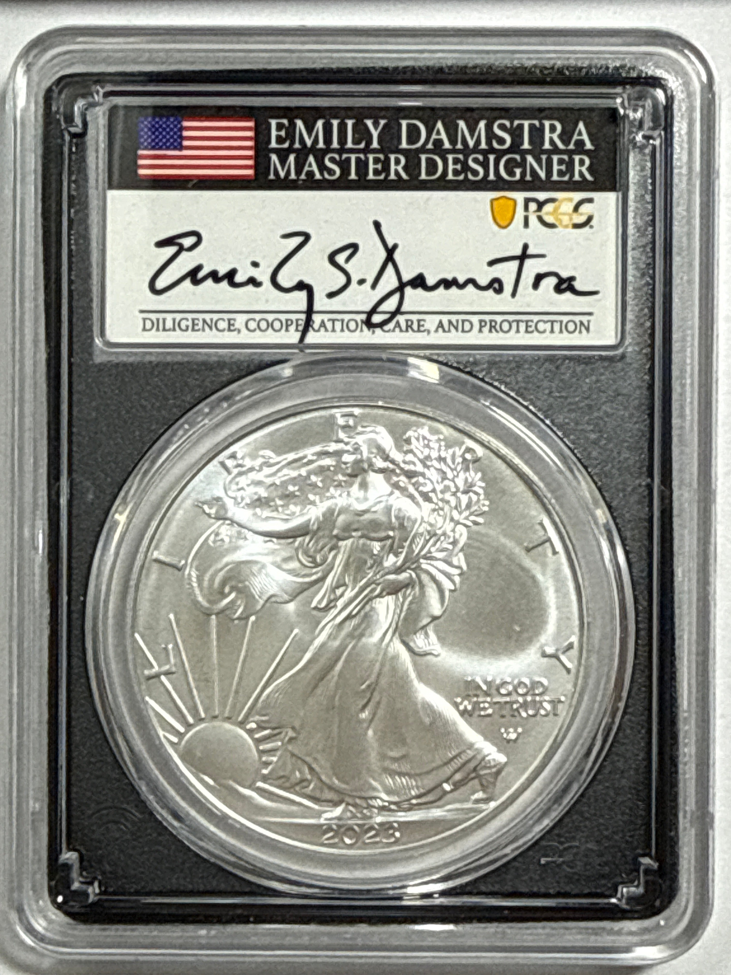 2023-P American Silver Eagle 5 Piece Set NGC MS70 FDOI FL Mercanti/Gaudioso/Ryder/Jones/Damstra