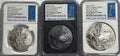 2021 Mongolia Silver Mystic Wolf 500T/1000T/2000T NGC 3-Coin Box Set Ultra High Relief FDI PF70 UCAM