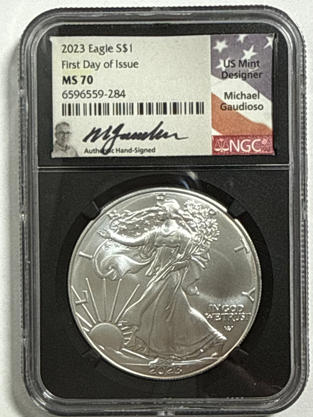 2023-P American Silver Eagle 5 Piece Set NGC MS70 FDOI FL Mercanti/Gaudioso/Ryder/Jones/Damstra