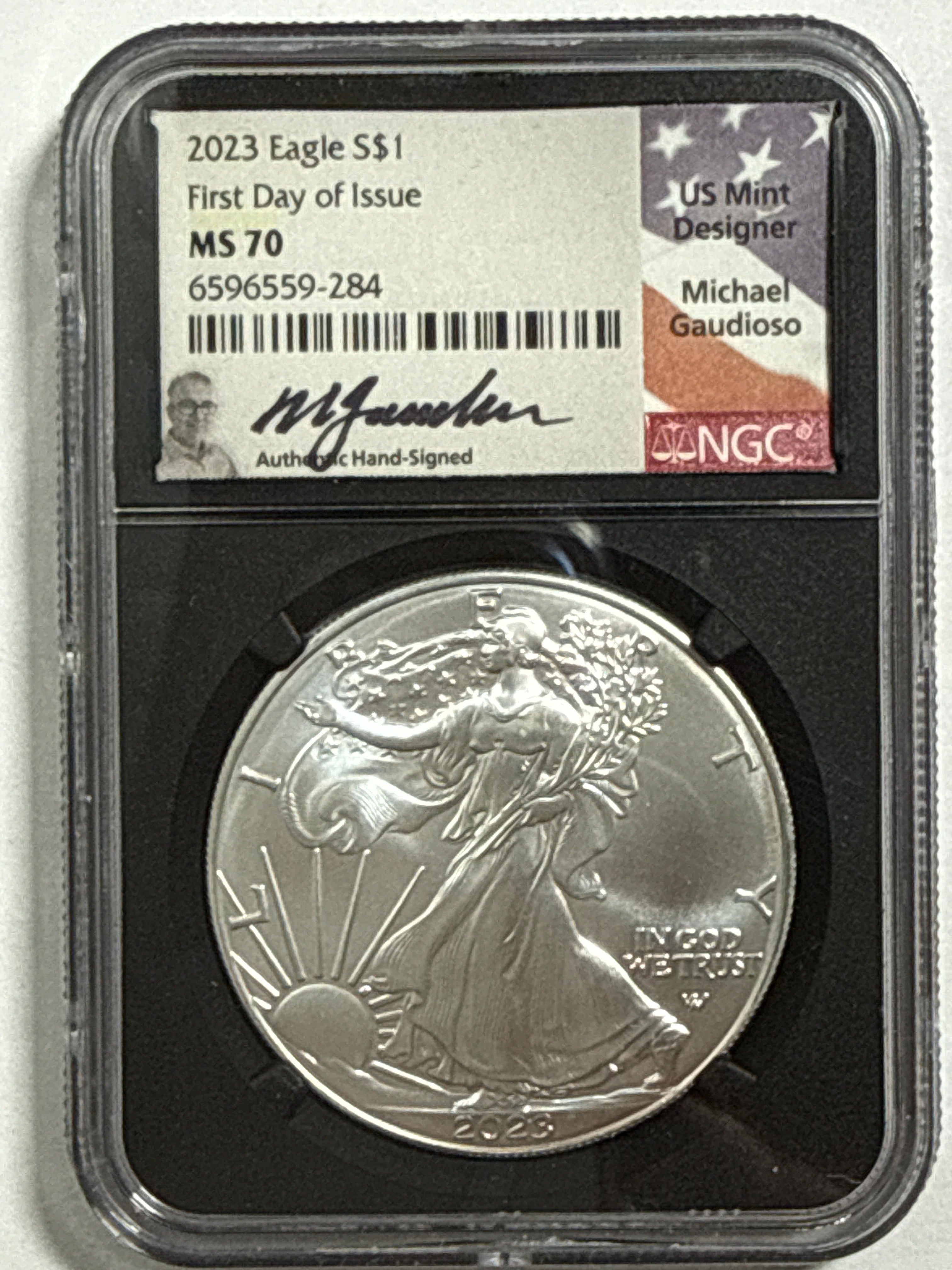 2023-P American Silver Eagle 5 Piece Set NGC MS70 FDOI FL Mercanti/Gaudioso/Ryder/Jones/Damstra