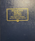 1971-1978-D,P,S American Eisenhower Silver and Silver Clad Dollars Complete 32-Coin Set in a Whittman Album 10 Coins 40% Silver