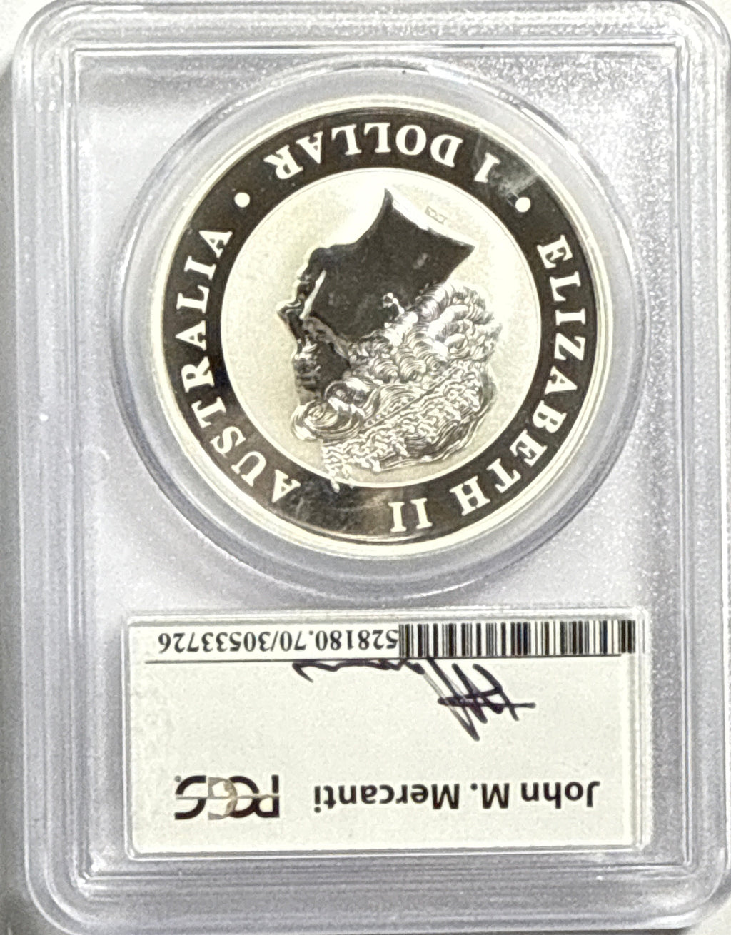 2014-P Australia $1 Silver Wedge-Tail Eagle PCGS MS70 Mercanti