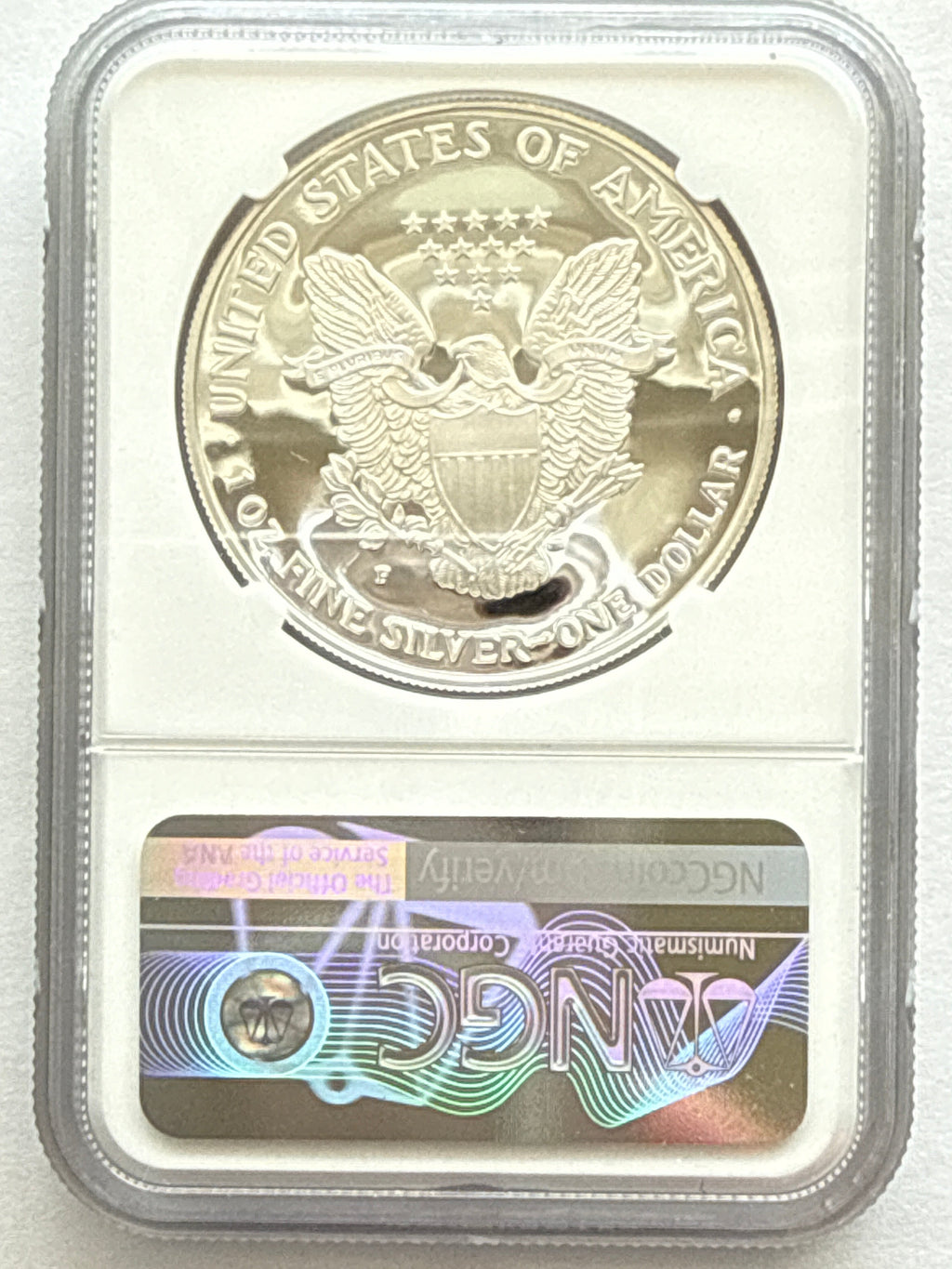 1994-P American Silver Eagle NGC 1 oz PF70 UCAM  J. M. Mercanti hand signed pop #9 Art Label