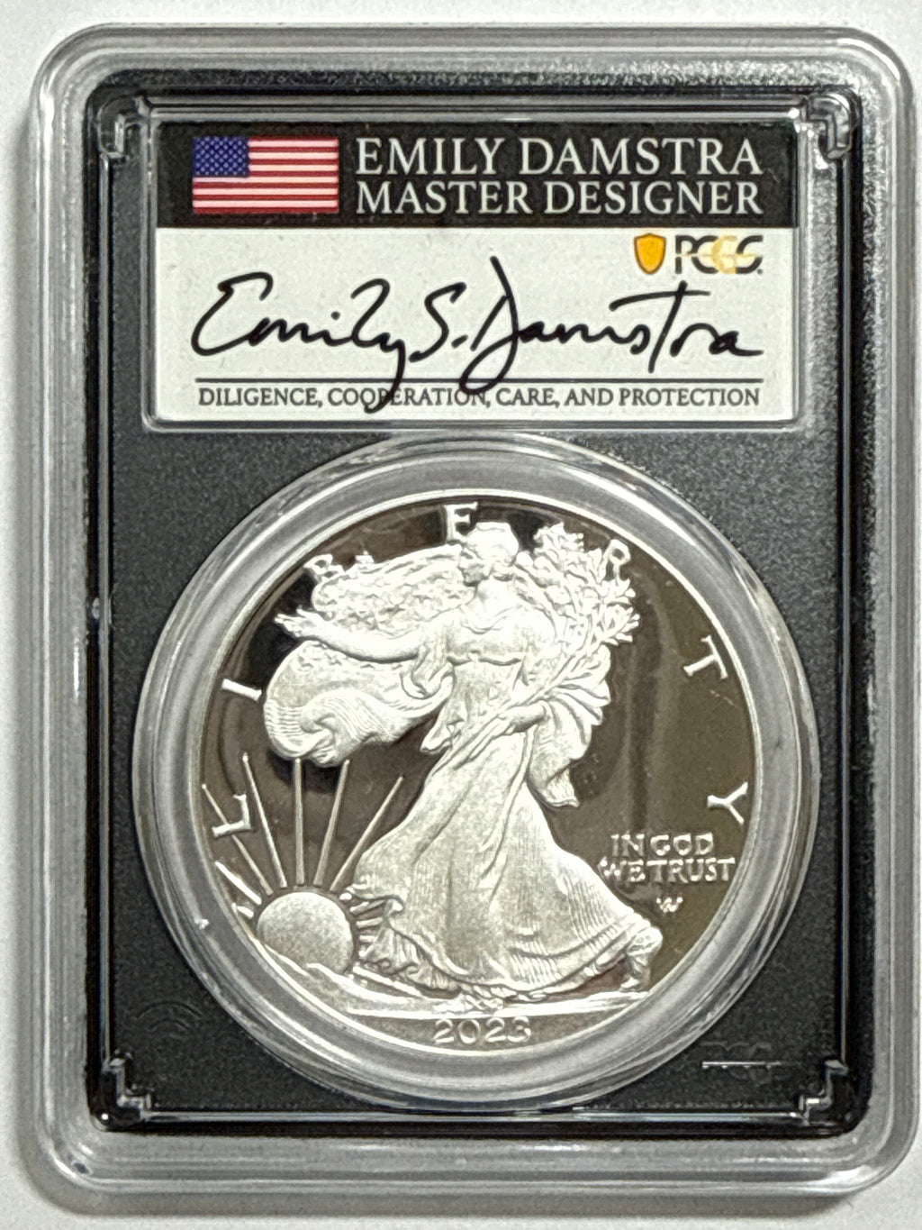 2023-W American Silver Eagle 5-Coin Box Set NGC/PCGS FDOI PF70 UCAM/PR70 DCAM Mercant/Gaudioso/Jones/Ryder/Damstra