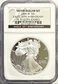 2006-W American Silver Eagle Dollar Set $1 NGC 25th Anniversary PF70 UCAM