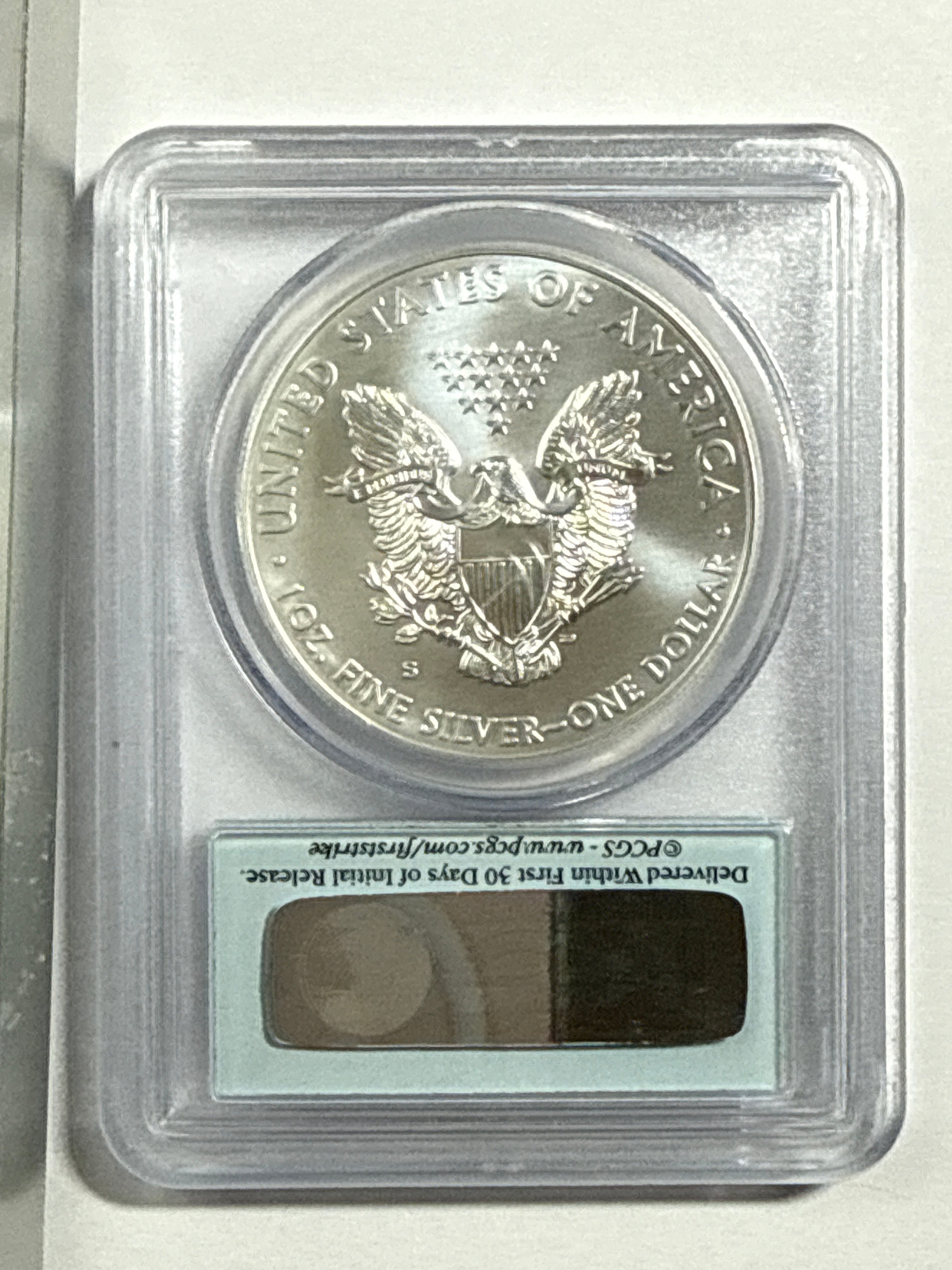 2011  Silver Eagle PCGS First Strike 5- piece set 25th Anniversary with Display Box