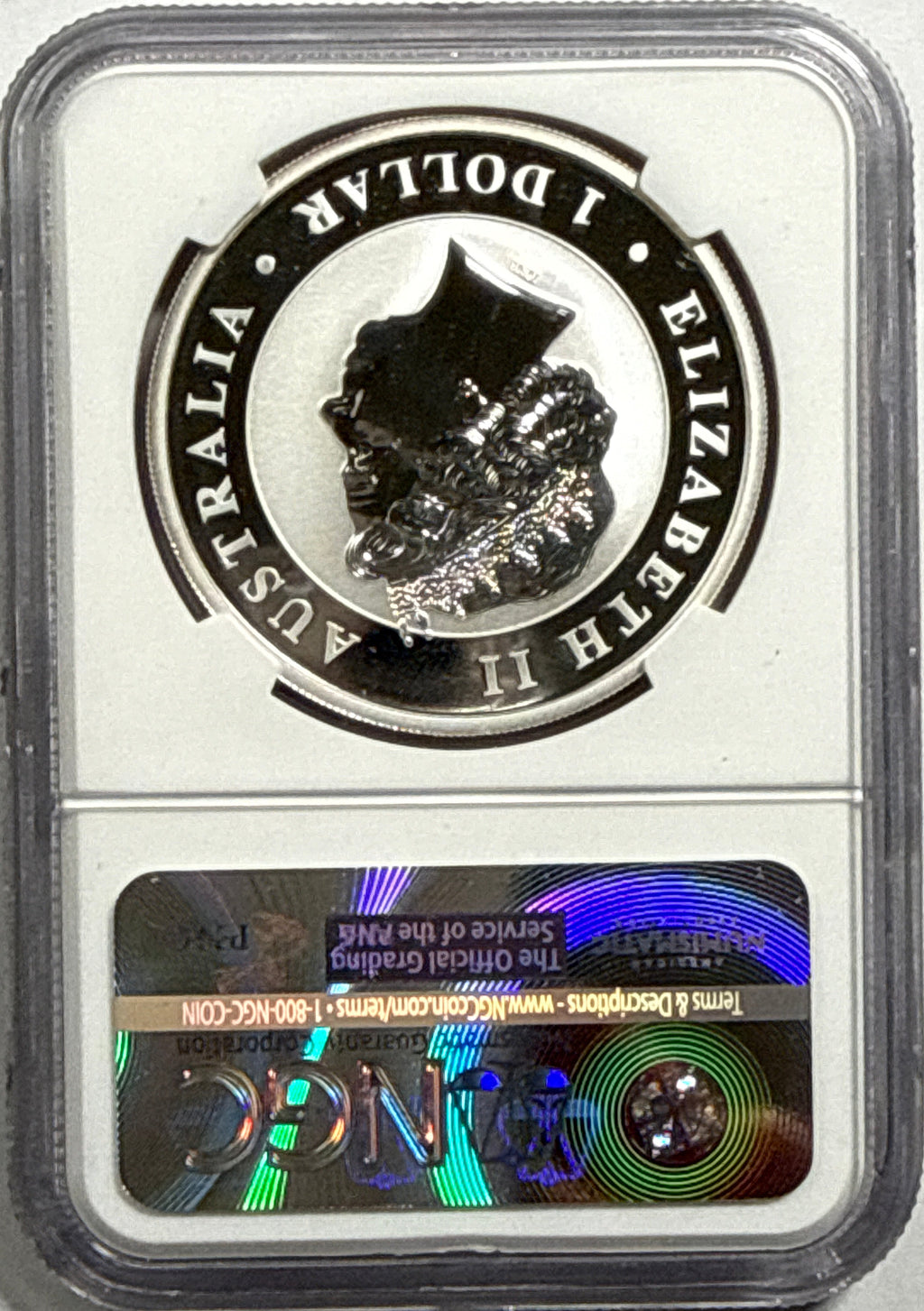 2017P Australia $1 Silver Wedged-Tailed Eagle NGC Denver ANA 2017 MS70
