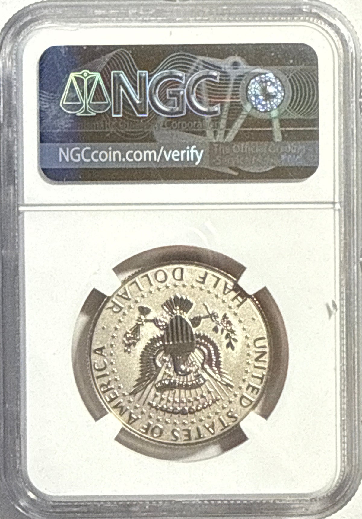 Vintage Vault: 2019-S Appollo 11 50C Half Dollar Set ER PF70 UCAM NGC Kennedy 50C Appollo 11 Half Dollar Set ER PF70 ENCH REV PF NGC 2-Coin Box Set.