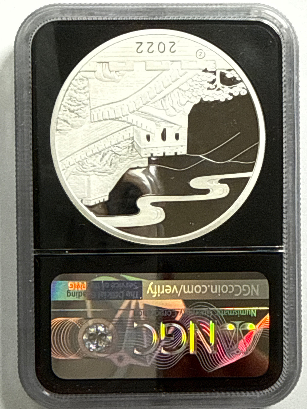 2022 China Silver Black Unicorn-High Relief 2 oz Ag Official Mint Medal NGC FDOI PF70 UCAM