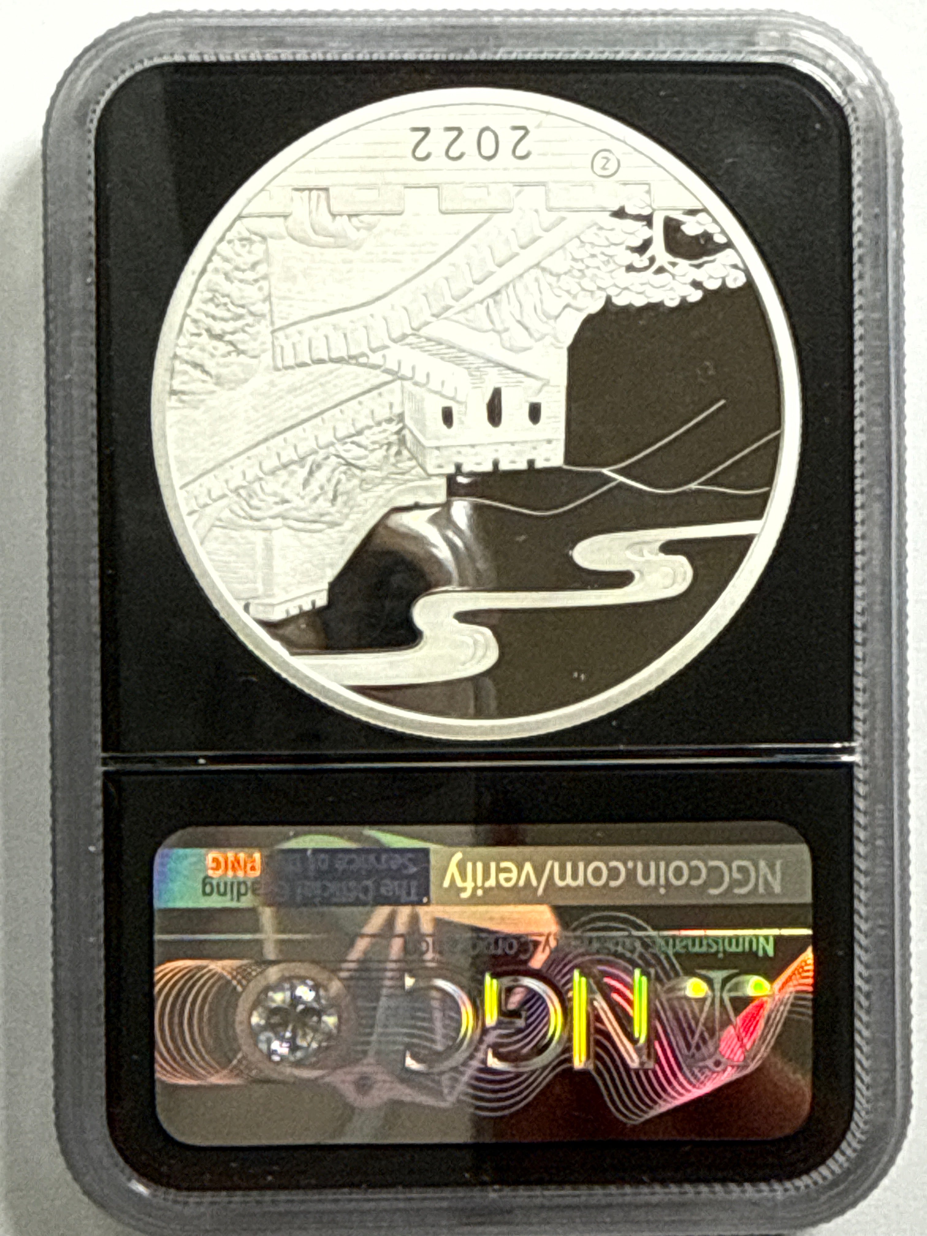 2022 China Silver Black Unicorn-High Relief 2 oz Ag Official Mint Medal NGC FDOI PF70 UCAM