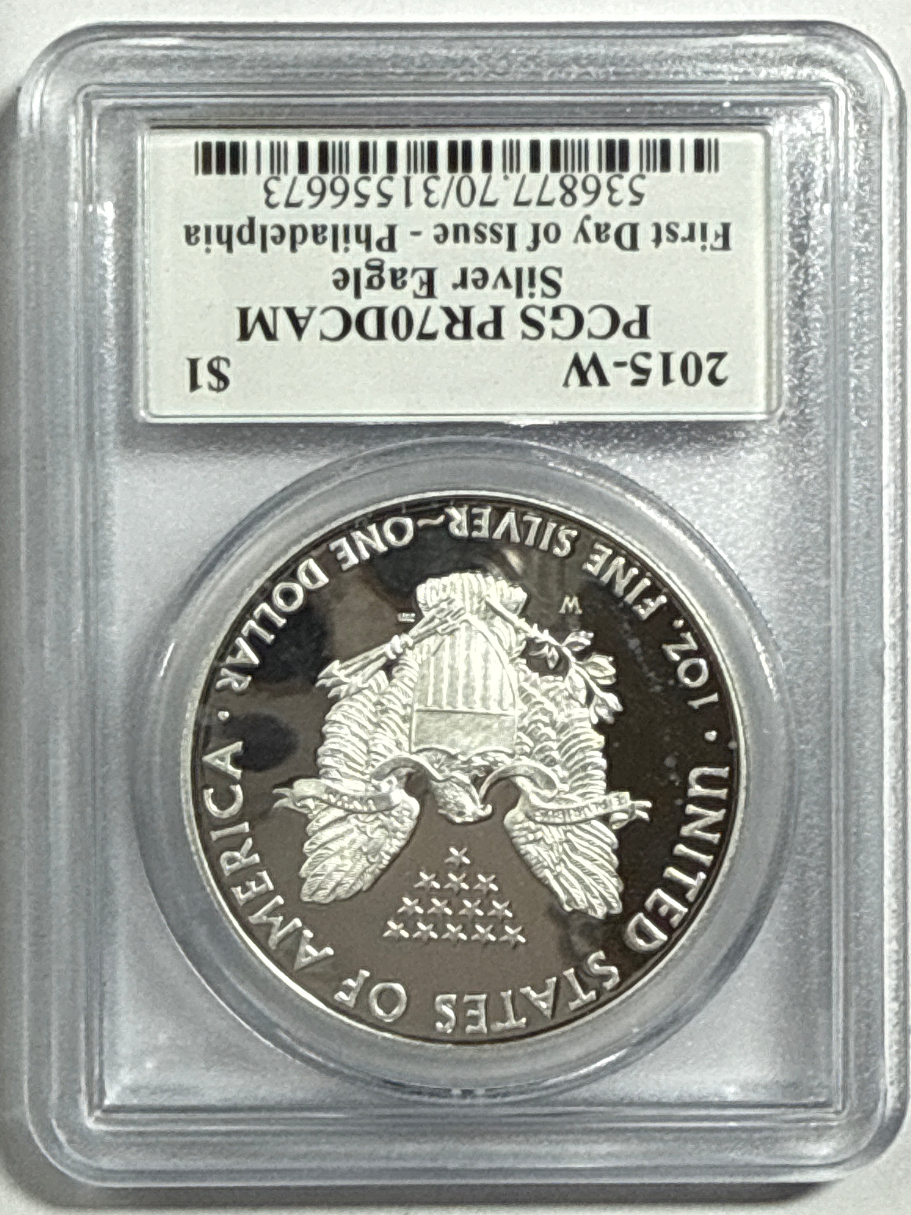 2015-W American Silver Eagle PCGS PRF70 DCAM FDOI 3 Coin Location Set-Florida Fun /Washington DC/PhiladelphiaMercanti