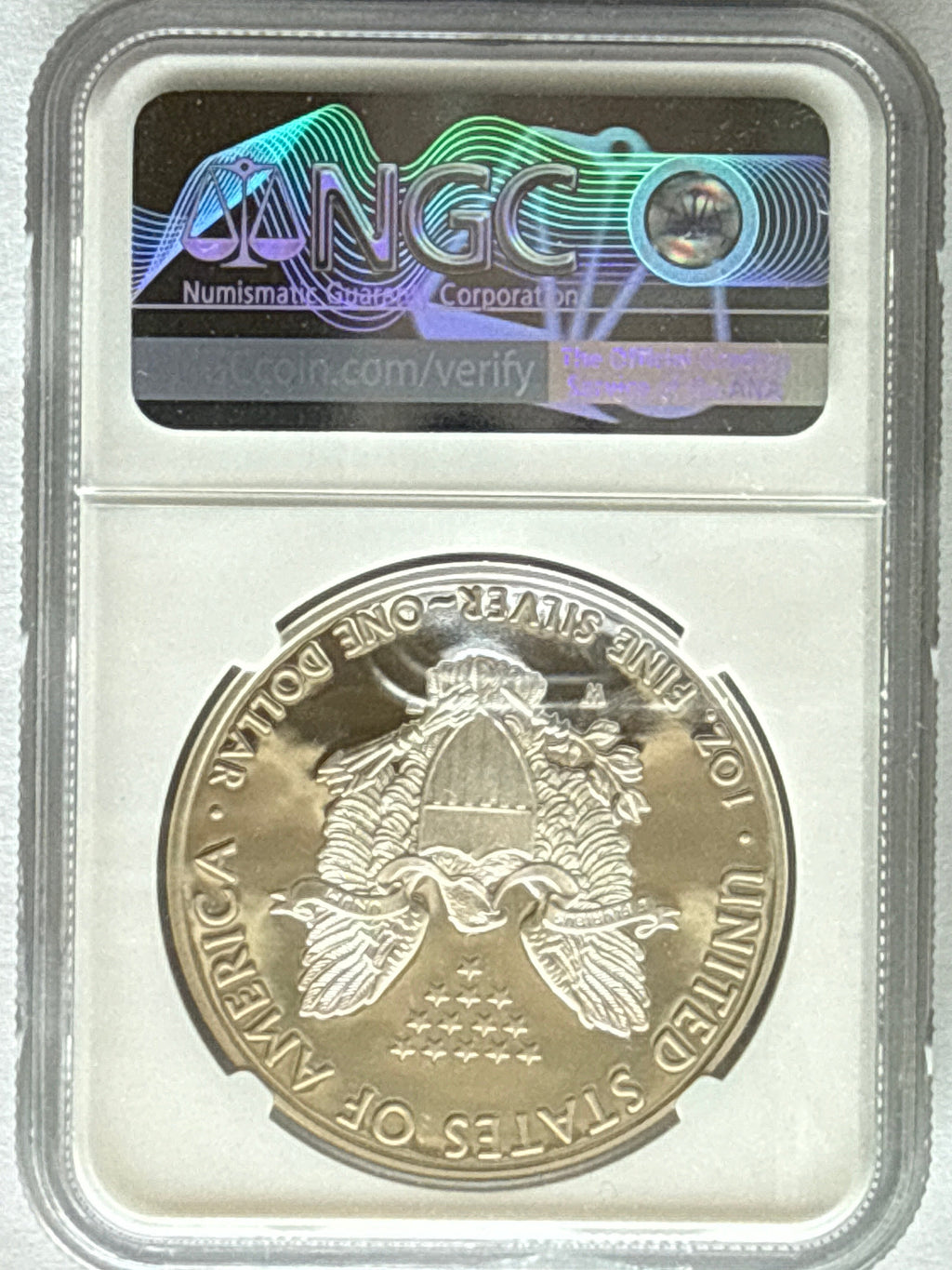 2016-W American Silver Eagle NGC 1 oz PF70 UCAM  J. M. Mercanti hand signed 2019 WP Mint Hoard 30th Anniv LE Art Label