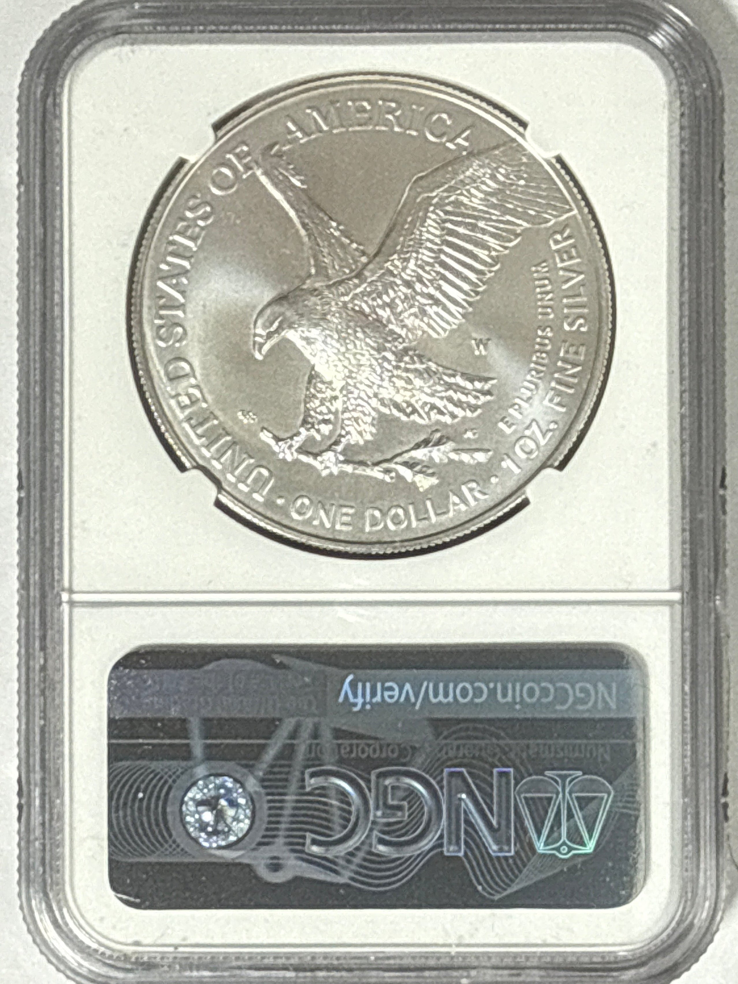 2021-W Burnished American Silver Eagle NGC MS70 FDOI Eagle Landing T-2 35th Anniversary