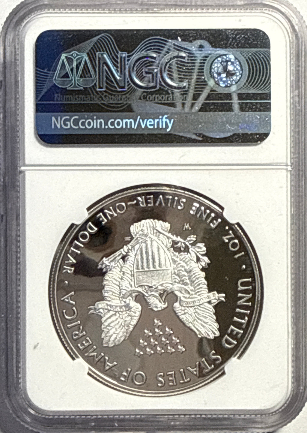 2020-W American Silver Eagle $1 NGC FDI PF70 UCAM Mercanti Hand-Signed Art Label.