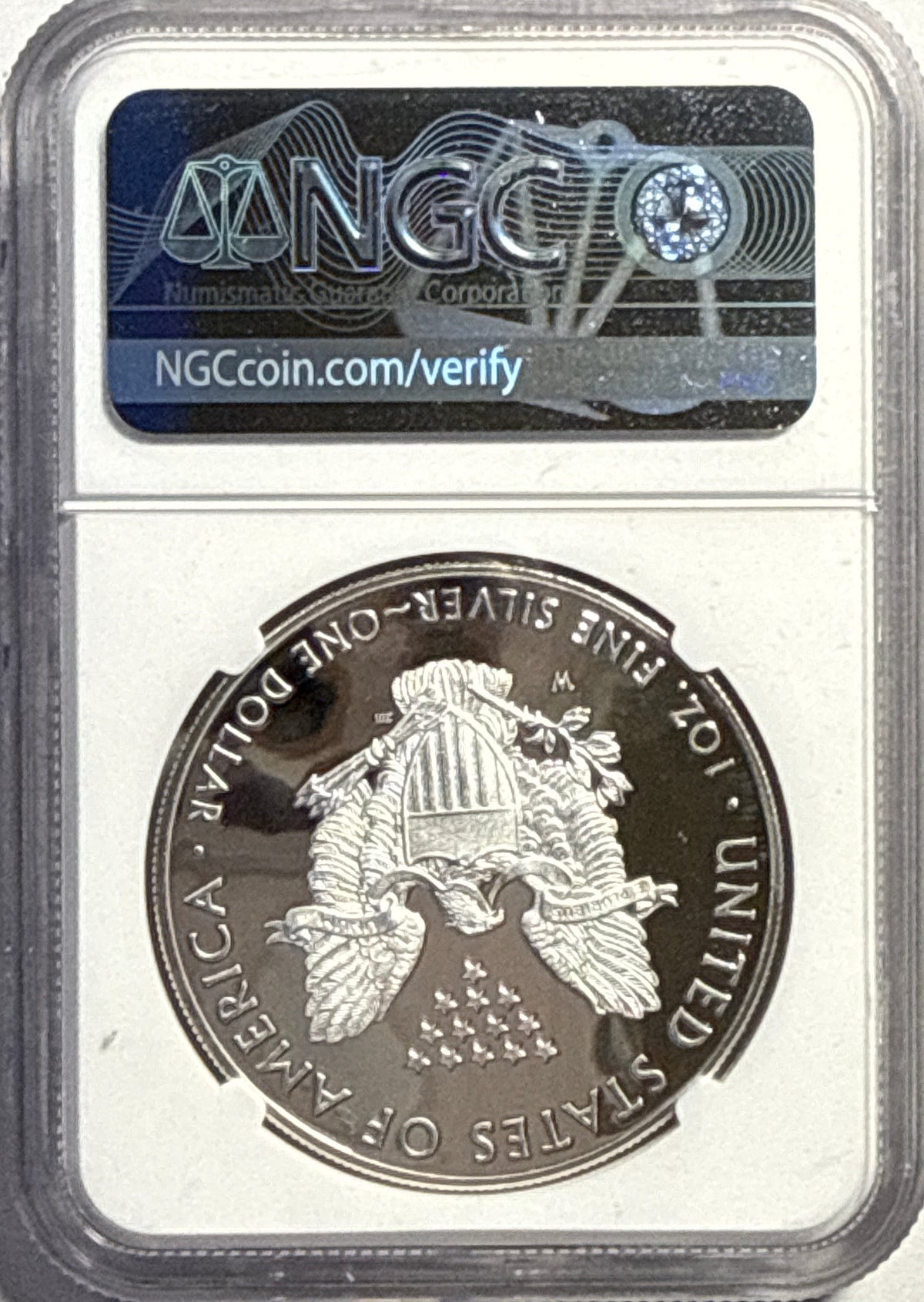 2020-W American Silver Eagle $1 NGC FDI PF70 UCAM Mercanti Hand-Signed Art Label.