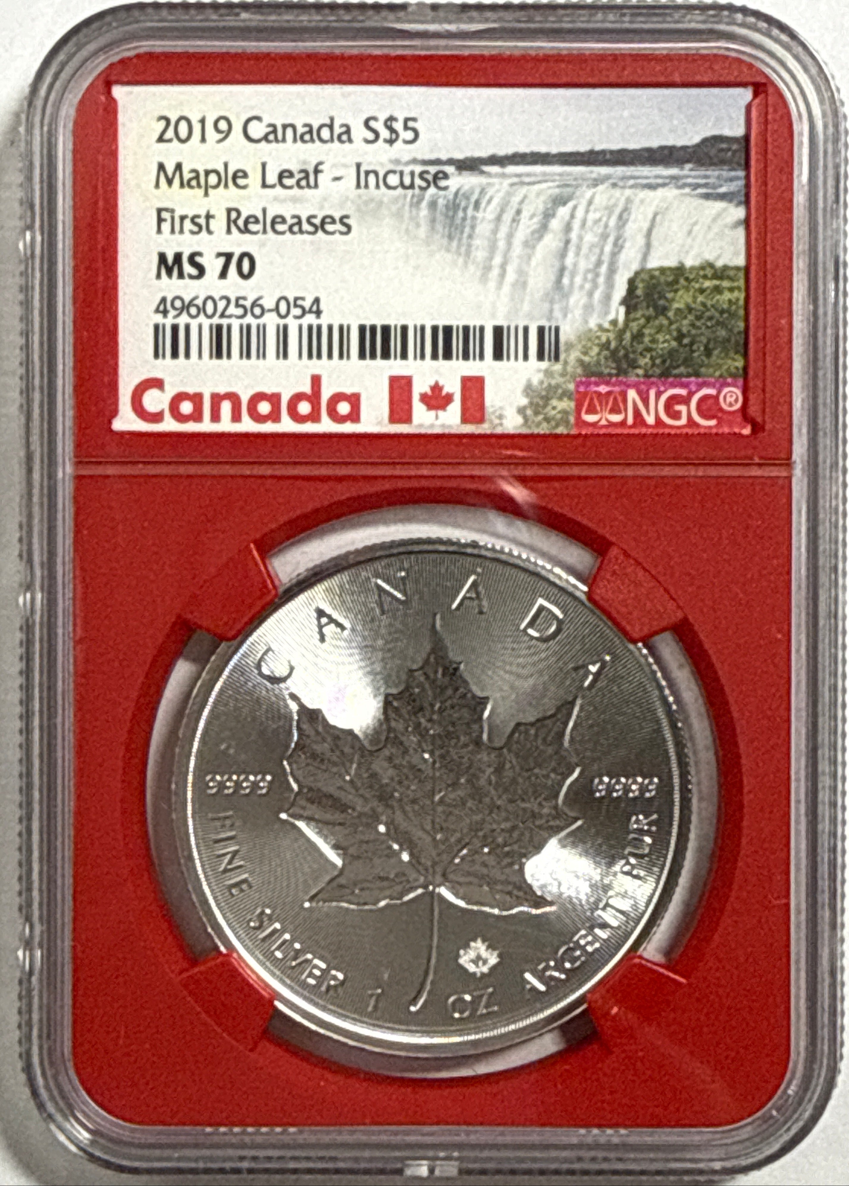 2019 Canada $5 Silver Maple Leaf - Incluse NGC FR MS70