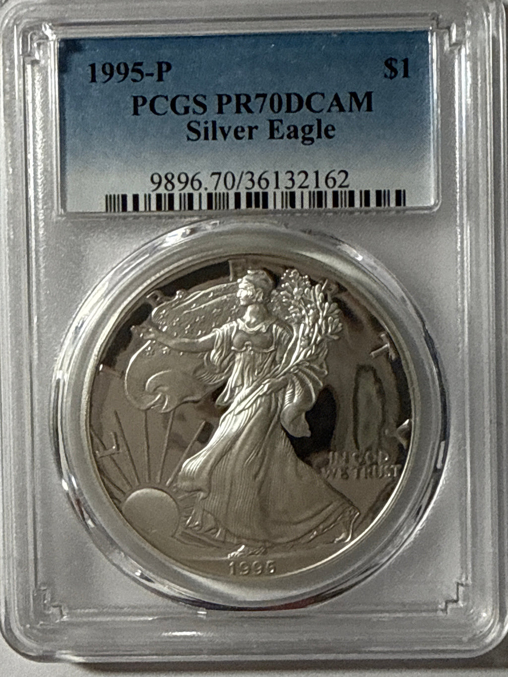 1995-P American Silver Eagle PR70 DCAM PCGS