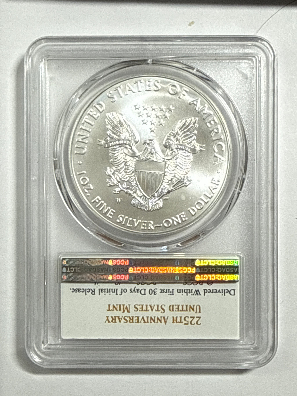 2017-W Burnished American Silver Eagle PCGS SP70 FS 225 Years