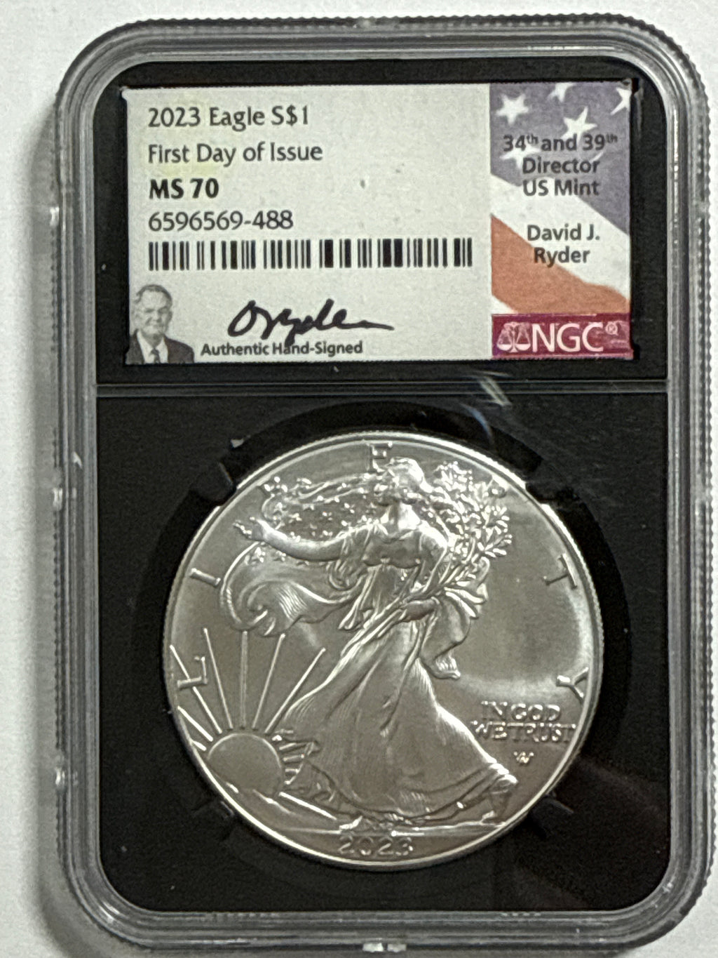 2023-P American Silver Eagle 5 Piece Set NGC MS70 FDOI FL Mercanti/Gaudioso/Ryder/Jones/Damstra
