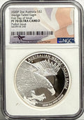 2020P Australia 2 0Z $2 .999 Silver Wedge-Tailed Eagle NGC FDOI PF70 UCAM Piefort Issue #240 Mercanti