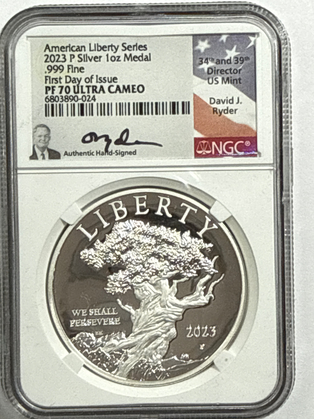 2023-P American Silver Eagle American Liberty Series 2 Coin Set NGC FDOI PF70 U CAM Mercant/Ryder
