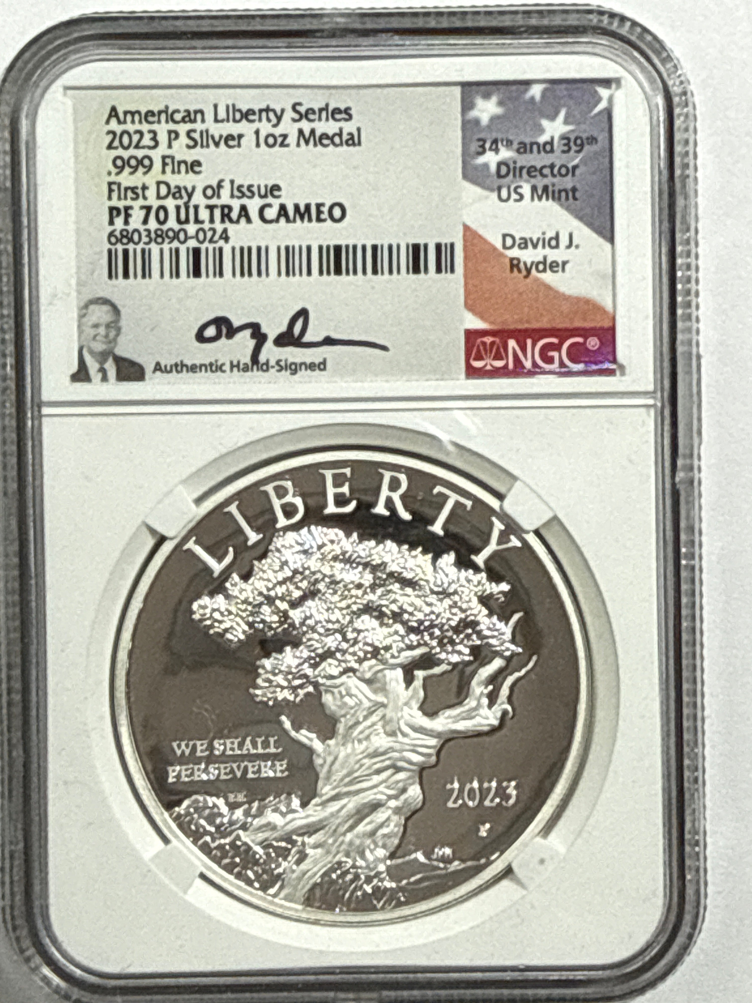 2023-P American Silver Eagle American Liberty Series 2 Coin Set NGC FDOI PF70 U CAM Mercant/Ryder