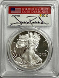 2017-W American Silver Eagle PCGS PR70 DCAM WP Mint Hoard Jim Peed