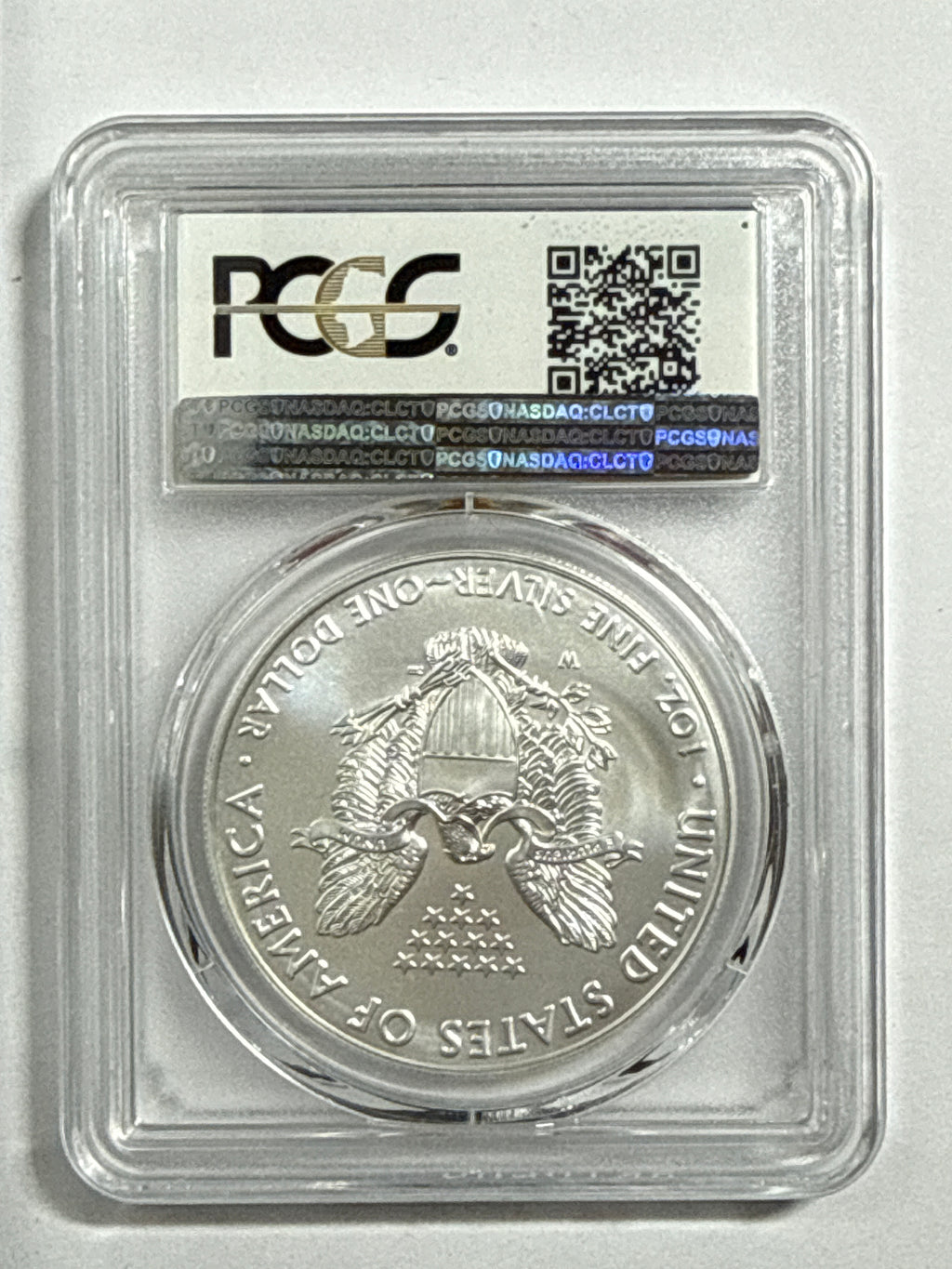 2019-W Burnished American Silver Eagle PCGS SP70 First Strtike WP Label