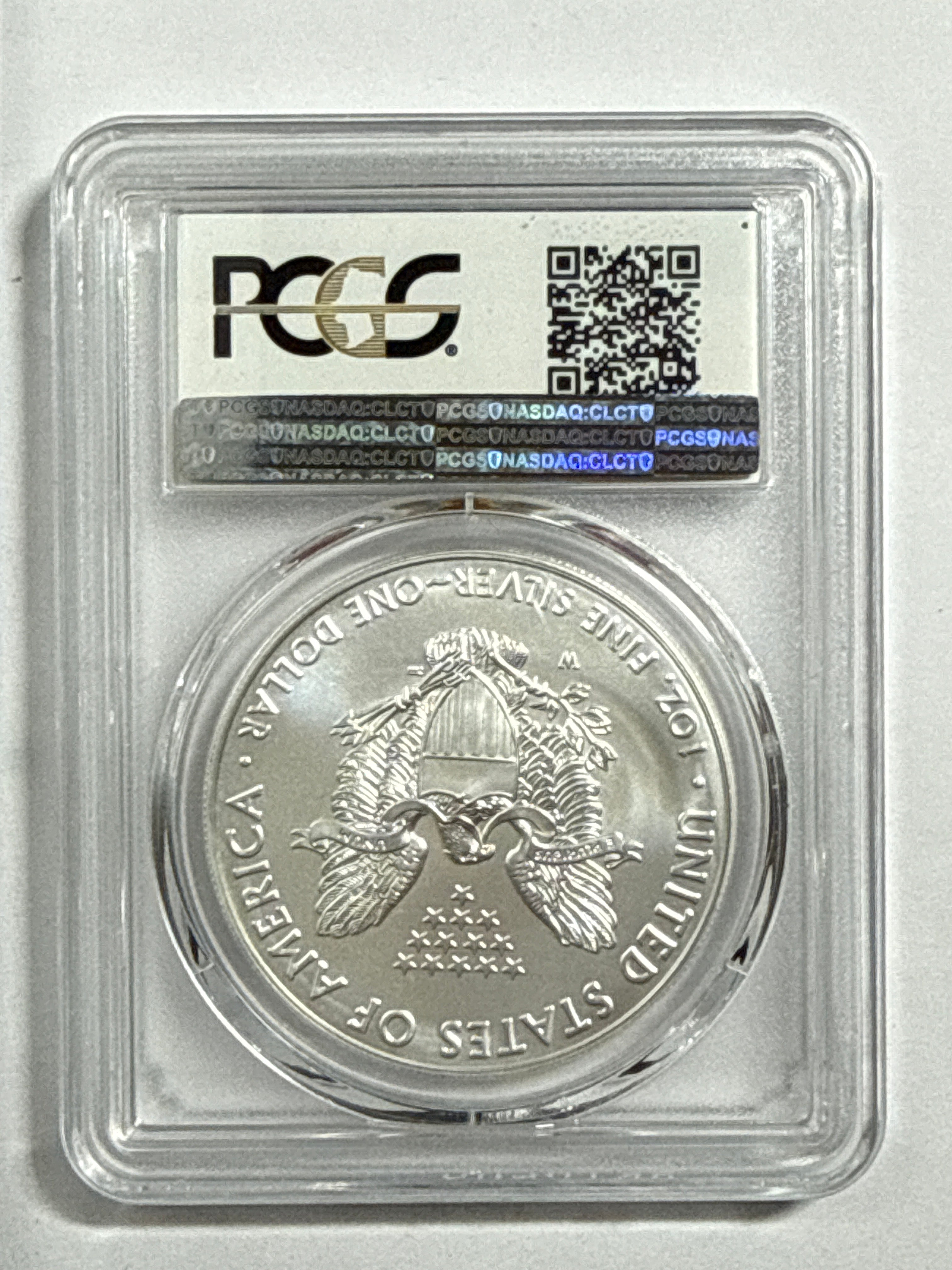 2019-W Burnished American Silver Eagle PCGS SP70 First Strtike WP Label