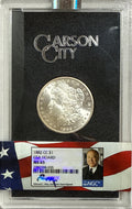 1882-CC $1 Morgan Silver Dollar NGC MS65 GSA Hoard Edmund Moy Hand Signed