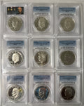 1971-1978-S American Eisenhower Silver and Silver Clad Dollars MS69/MS67 18-Coin Set 10 Coins 40% Silver