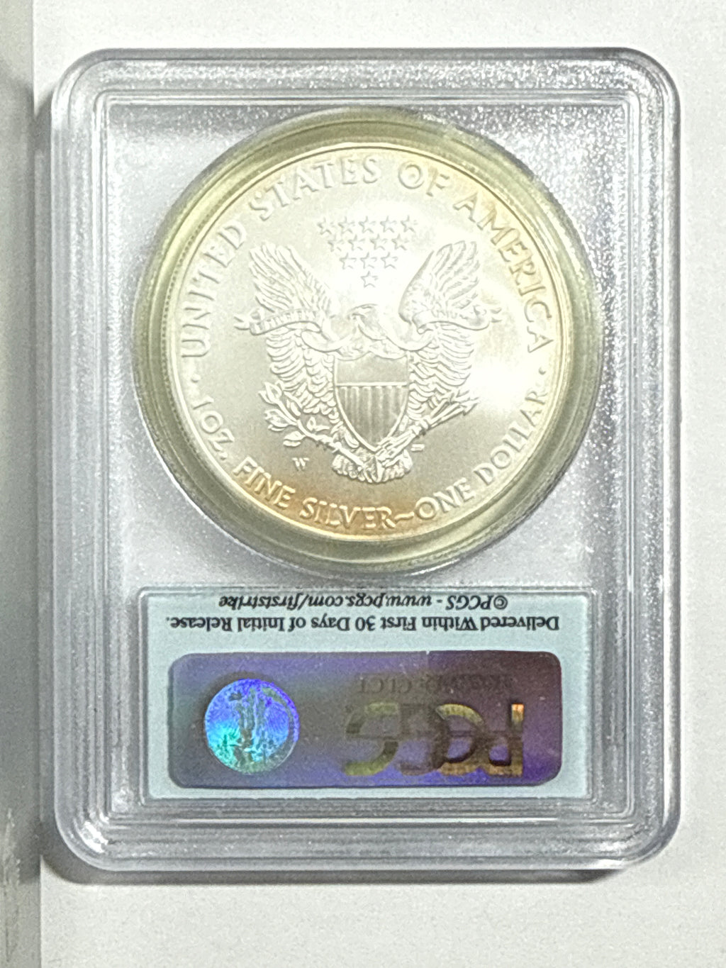 2008-W American Silver Eagle PCGS MS70