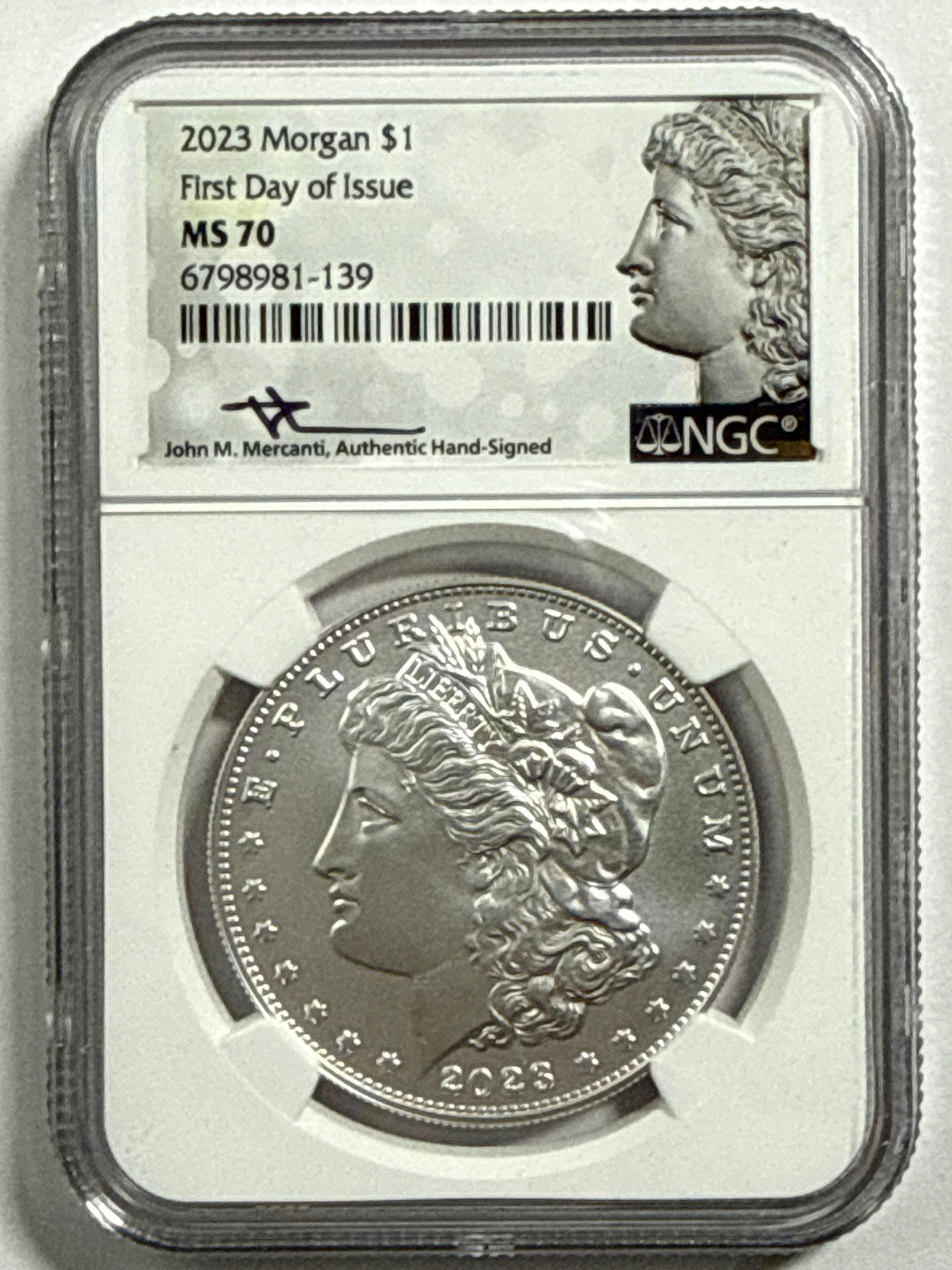 2023-P/S Morgan Silver Eagle 4-Coin Box Set NGC FDOI MS70/PF UCAM Mercanti