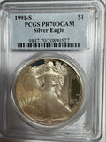 1991-S American Silver Eagle PR70 DCAM PCGS