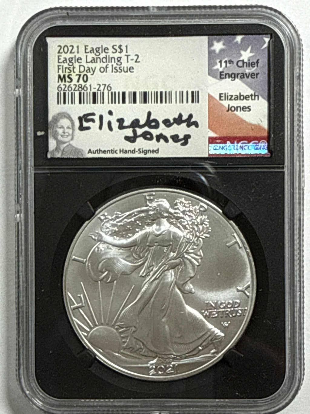 2021 American Silver Eagle T-2 5 Piece Set NGC MS70 FDOI FL Mercanti/Gaudioso/Moy/Jones/Damstra