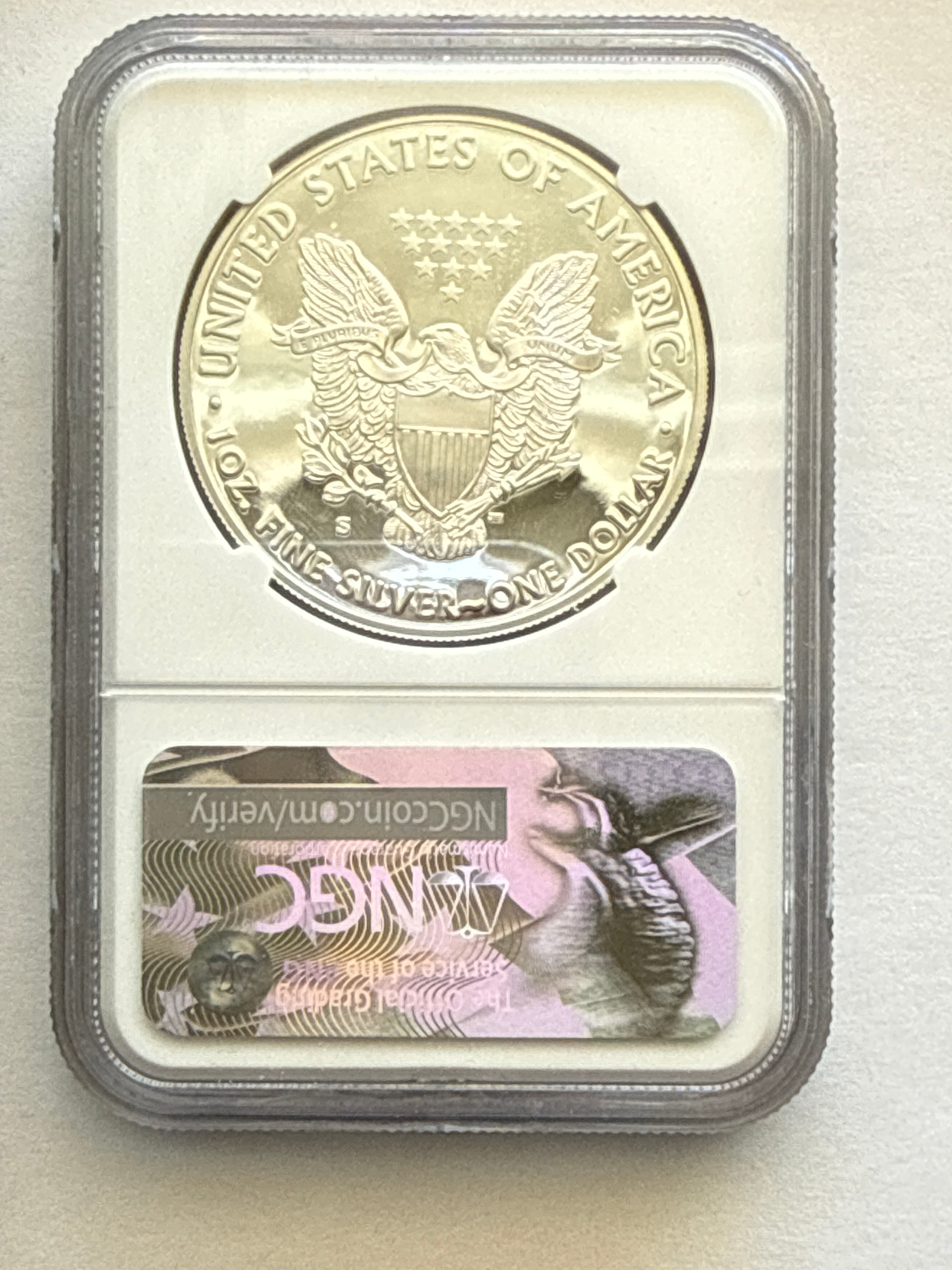 2017-S American Silver Eagle NGC 1 oz PF70 UCAM Congratulaytions SetI J. M. Mercanti hand signed  Art Label